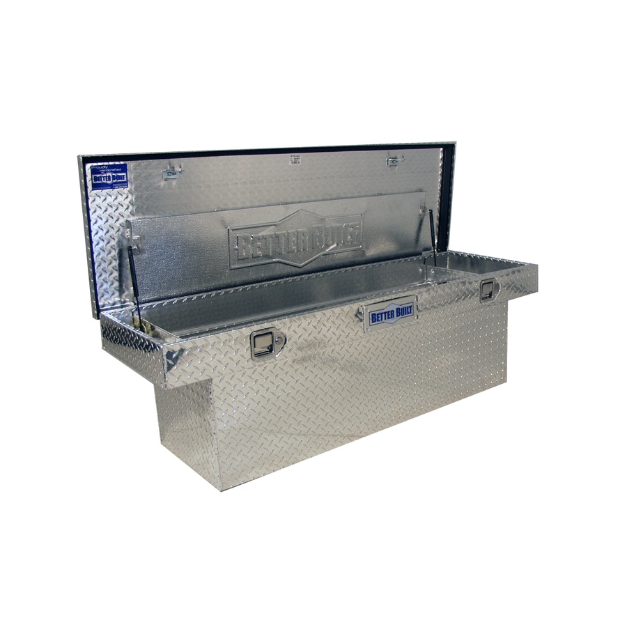 Caja de herramientas cruzada para camioneta de aluminio plateado de 71 pulgadas x 20 pulgadas x 19 pulgadas Better Built