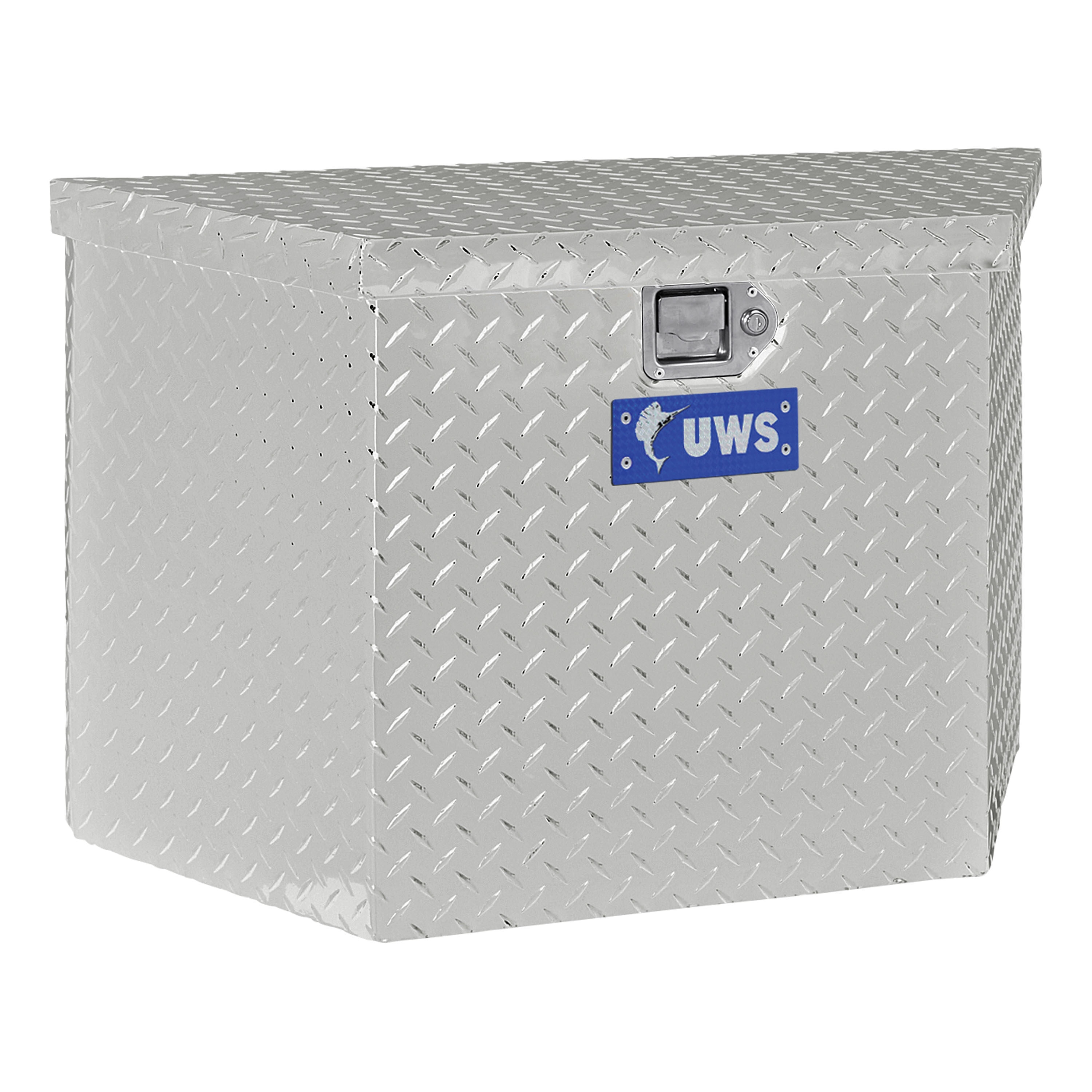 Caja de herramientas para camión de aluminio brillante de 50.000 pulgadas x 19.062 pulgadas x 22.125 pulgadas UWS EC20431