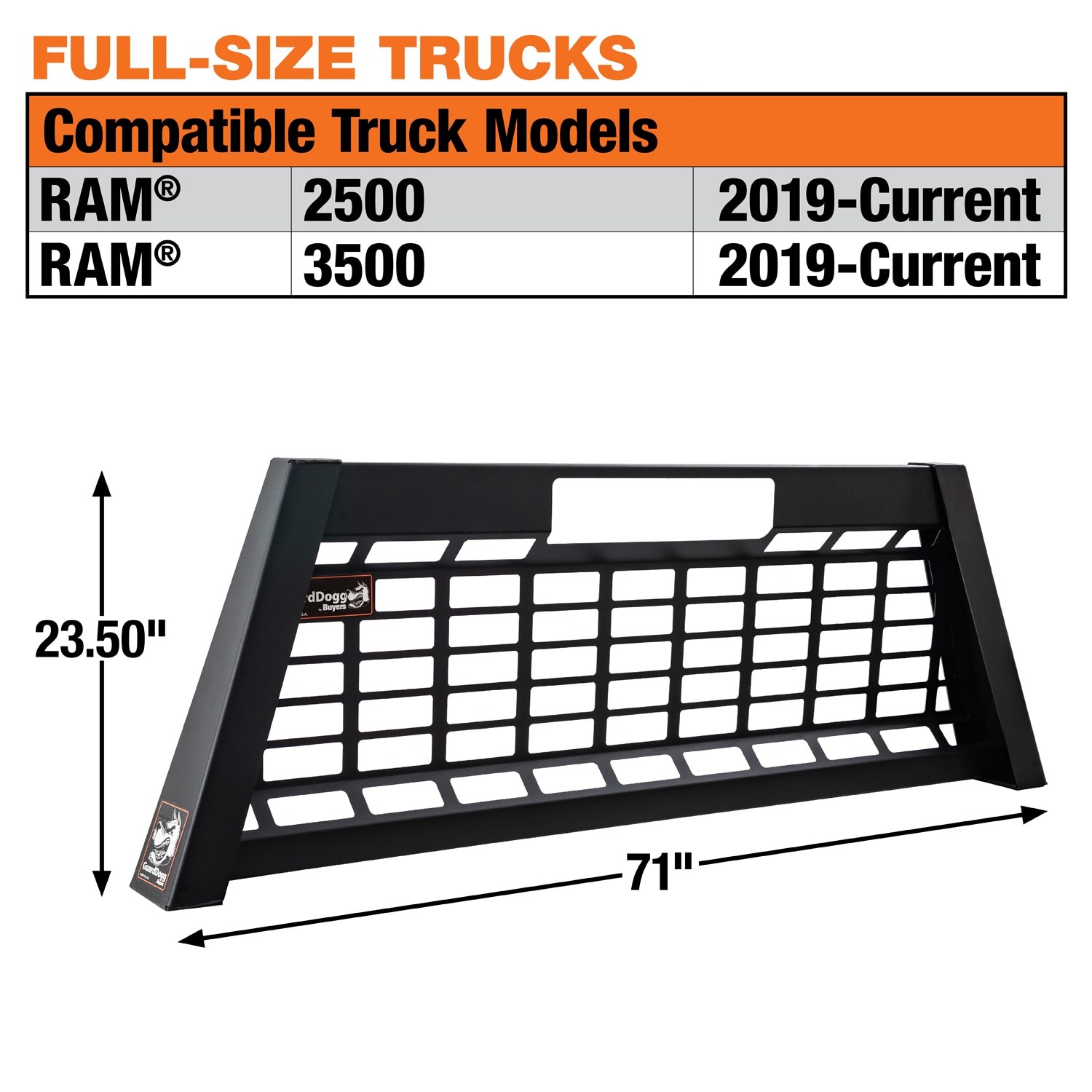 Rack Multifuncional de Acero Guard Dogg de 71 pulgadas para techo (Incluye Herrajes) 851560