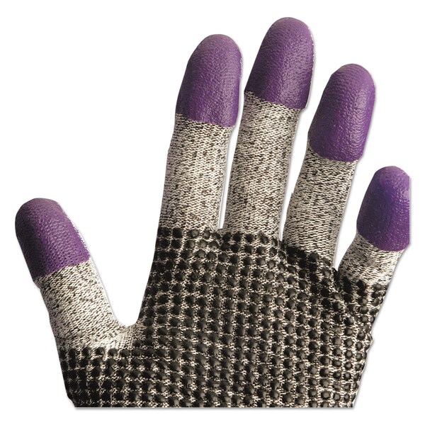 Guantes de Nitrilo Morados Kleenguard G60, Largo de 230 mm, Mediano/Talla 8, Blanco/Negro, Par - 97431