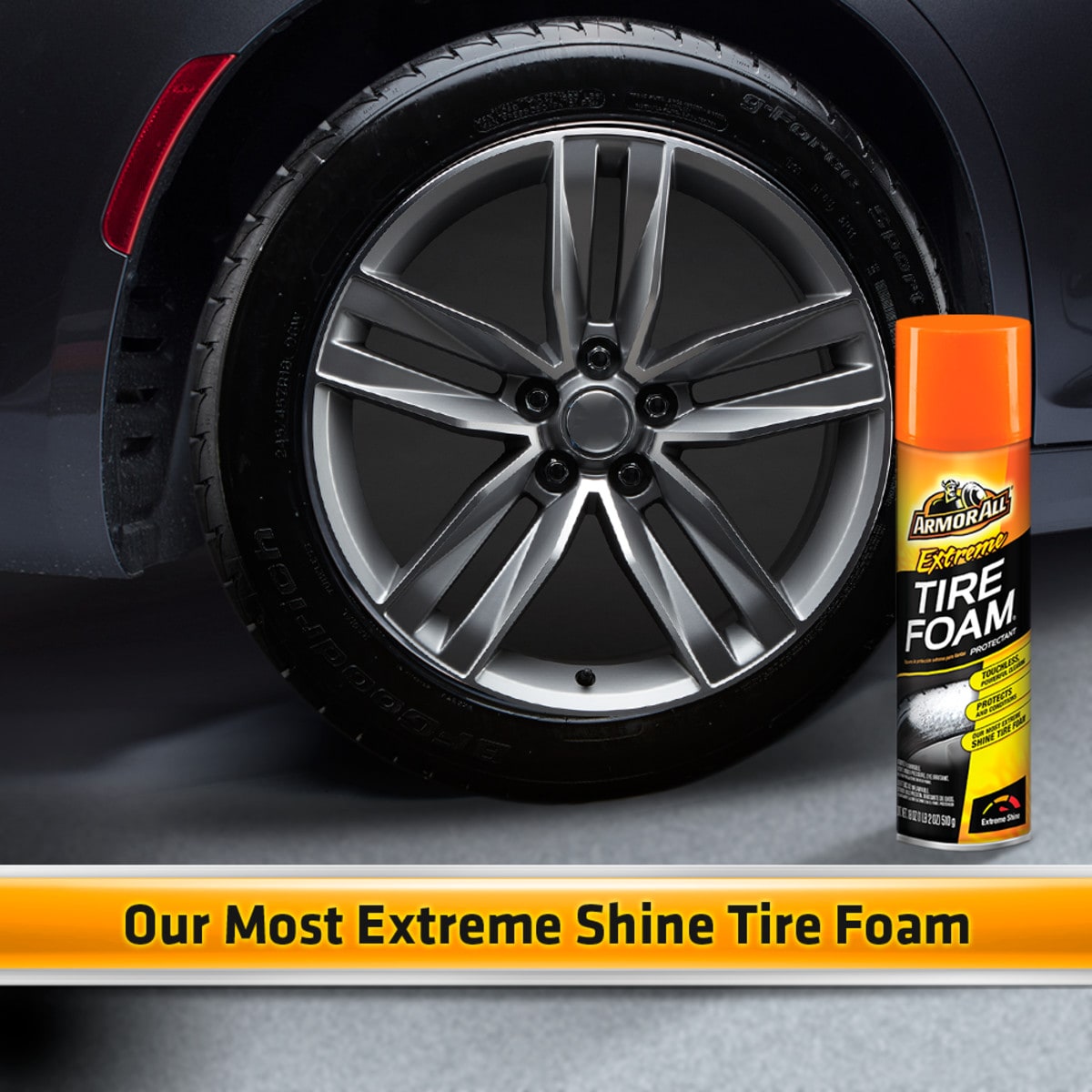 Espuma Protectante para Llantas Extremas Armor All de 18 Onzas para Lavado Exterior de Automóviles