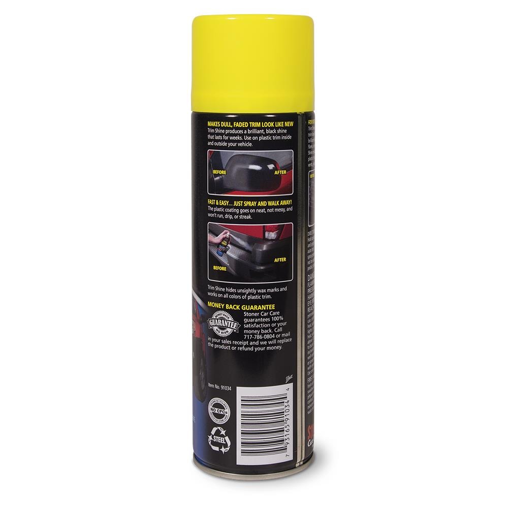 Kit de Restauración Exterior para Automóviles con Aerosol de 12 Onzas Líquidas para Revestimiento de Vinilo y Plástico Stoner Trim Shine