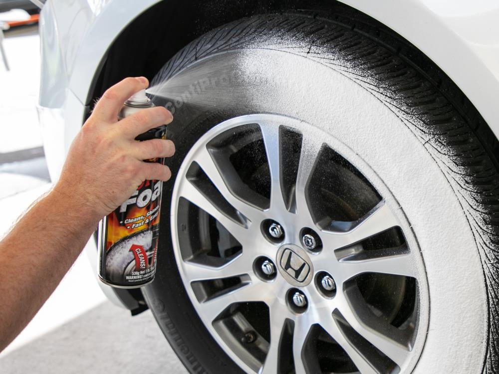 Espuma para llantas Meguiar's Hot Shine de 19 onzas para lavado del exterior del auto G13919