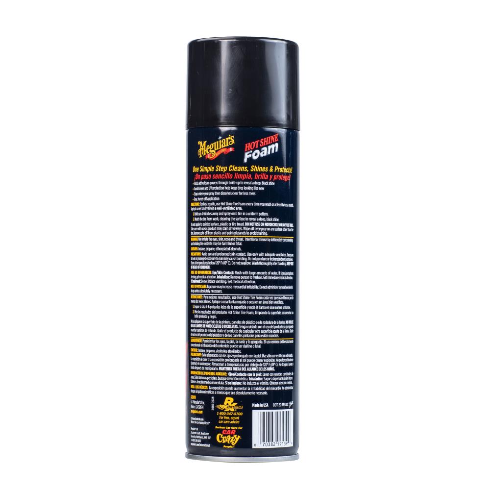 Espuma para llantas Meguiar's Hot Shine de 19 onzas para lavado del exterior del auto G13919