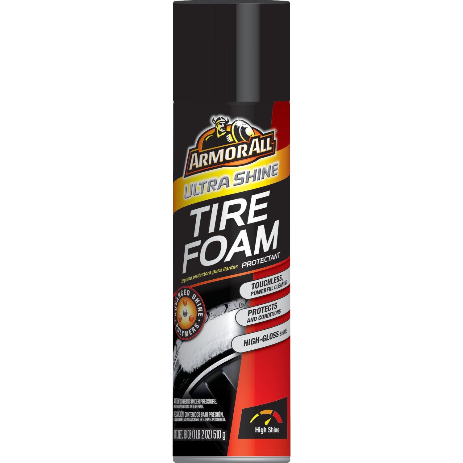 Espuma protectora para llantas Ultra Shine de Armor All en aerosol de 18 onzas - Lavado para la parte exterior del auto 9976C