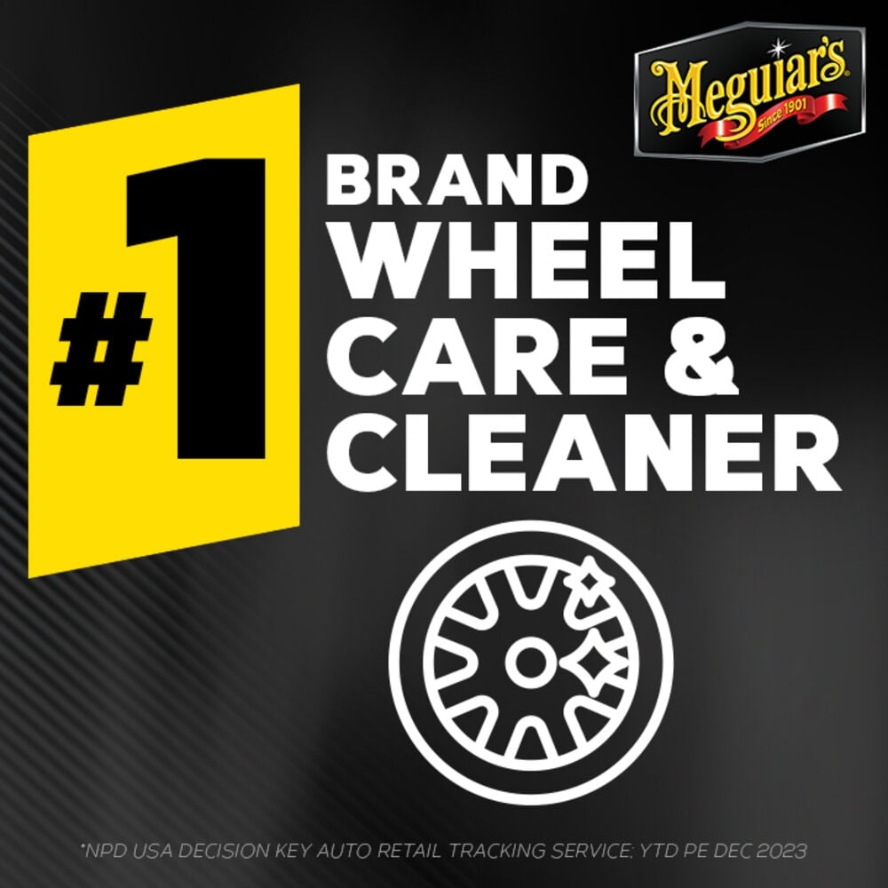 Limpiador definitivo para todas las ruedas de Meguiar's 24 onzas líquidas. Limpieza exterior de coche G180124.