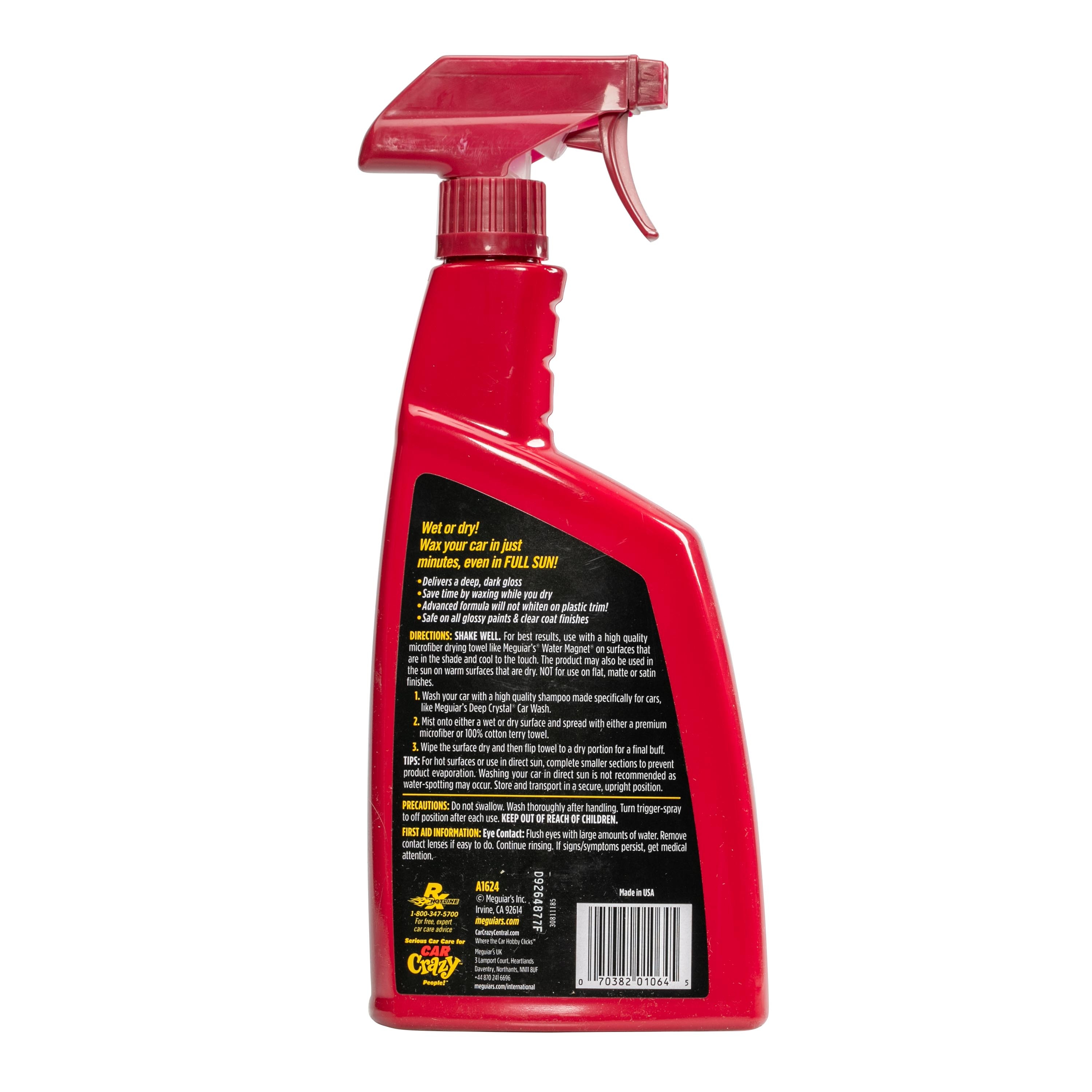 Cera para el Exterior del Auto de 24 onzas líquidas Meguiar's Quik A1624
