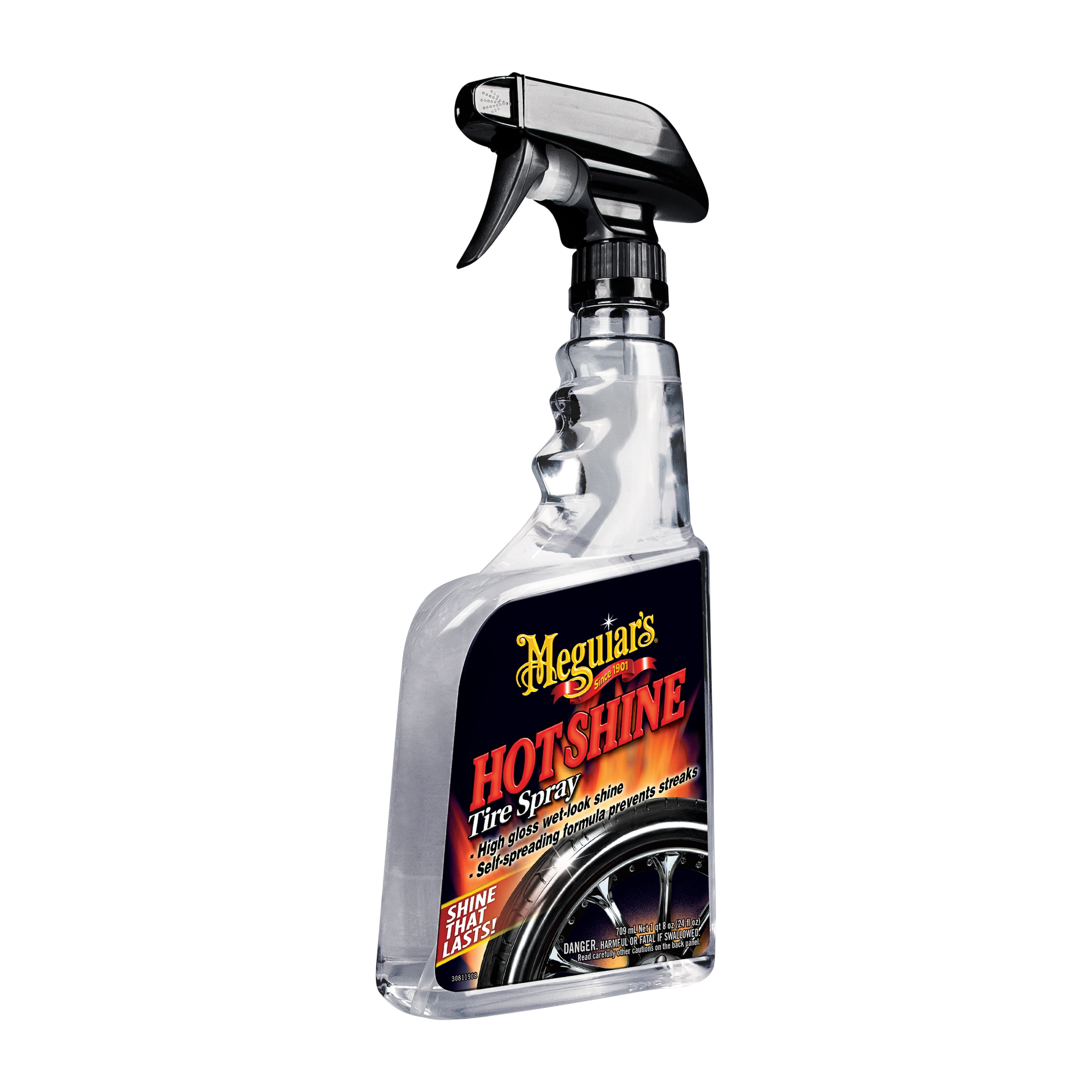 Meguiar's Hot Shine Spray para Llantas 24 Onzas Limpieza Exterior de Auto G12024