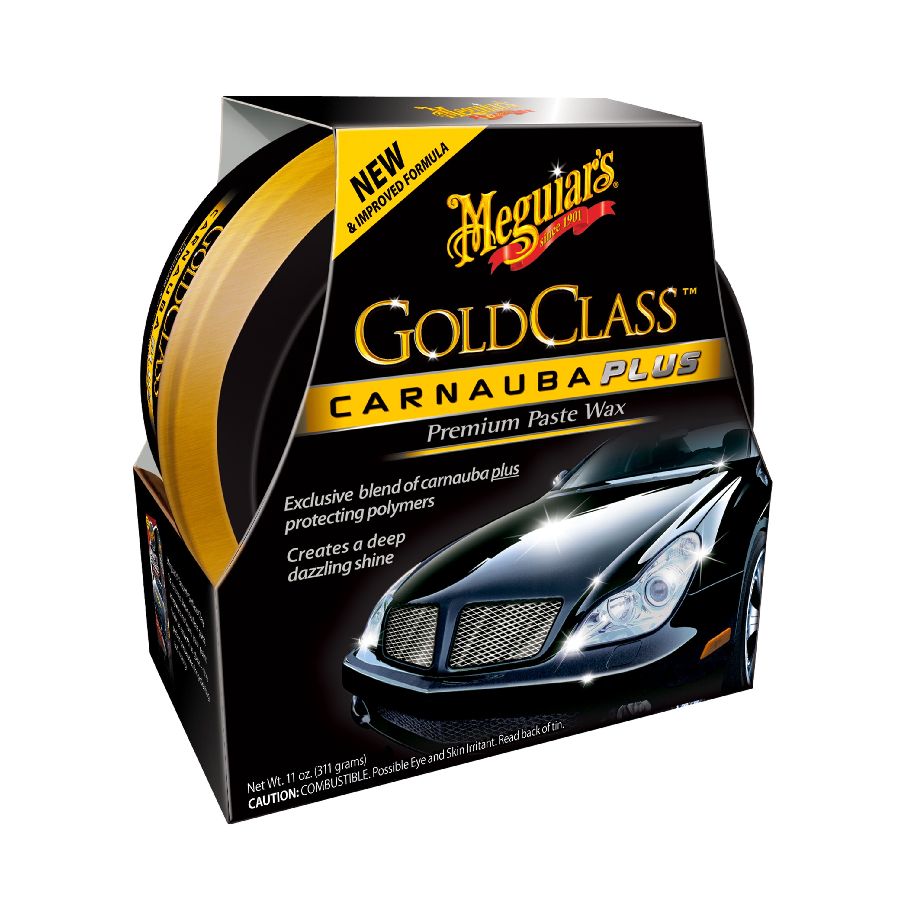 Cera para Auto Meguiar's Gold Class Carnauba Plus de 11 onzas G7014J