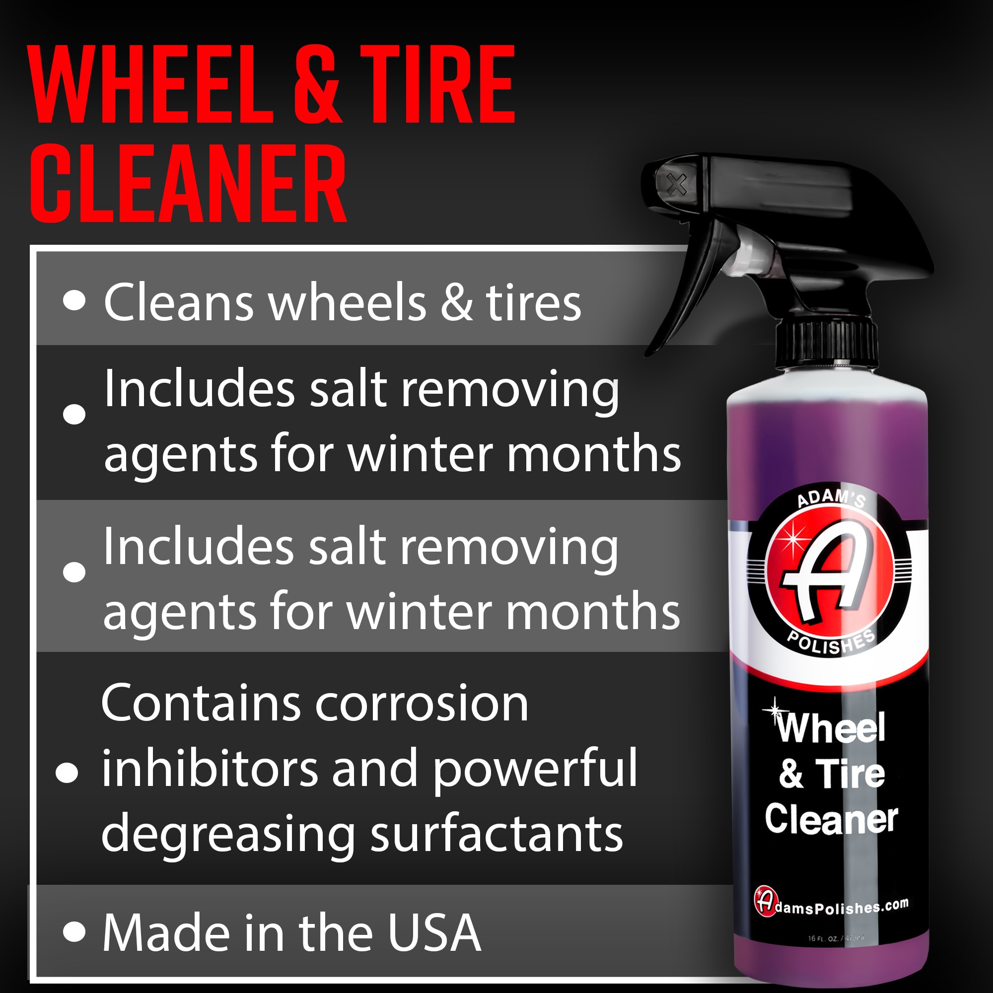 Lavado para exterior de automóvil de 16 onzas líquidas Adams E304128500