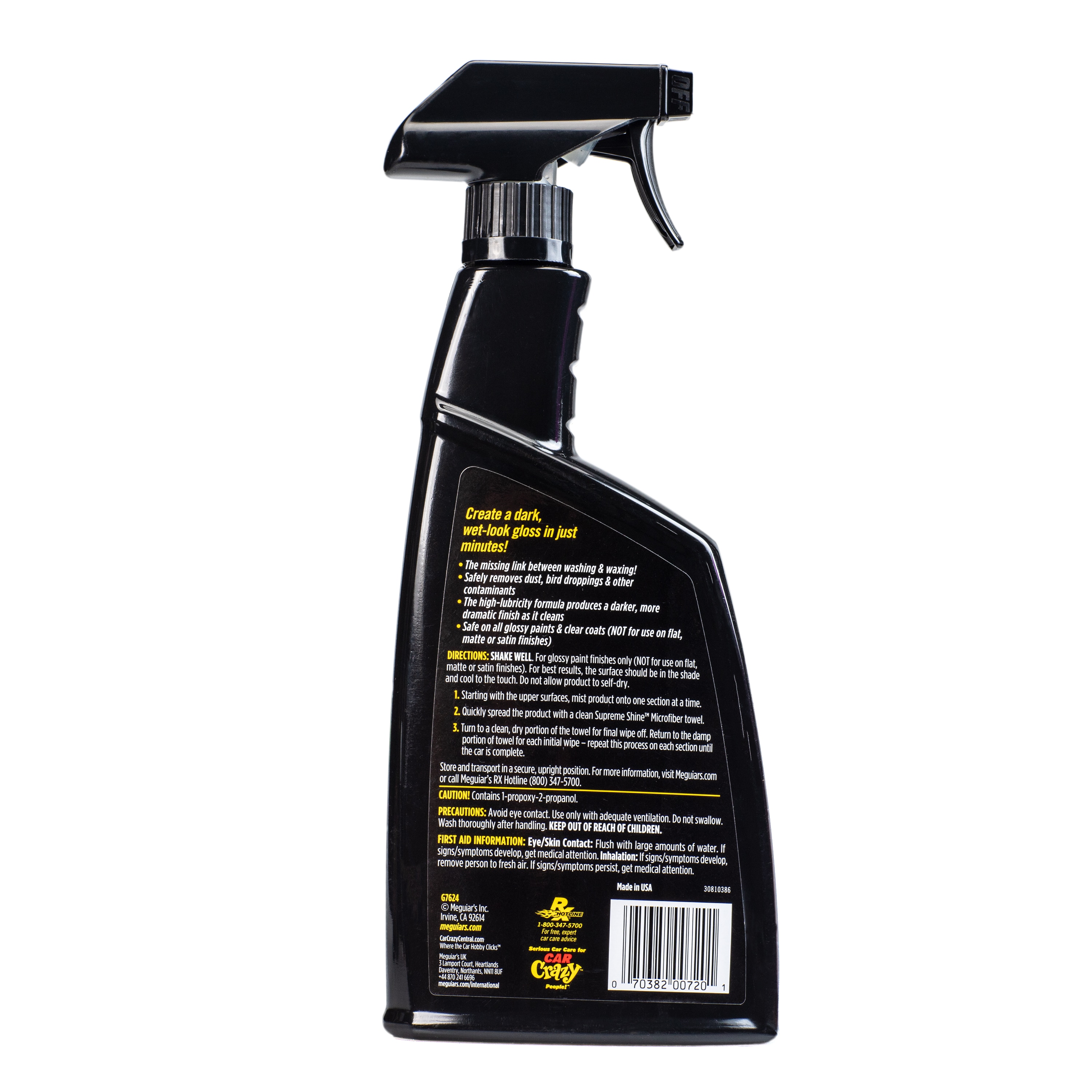 Detalle Rápido Meguiar's Gold Class para Exterior de Auto 24 Onzas Fluidas G7624