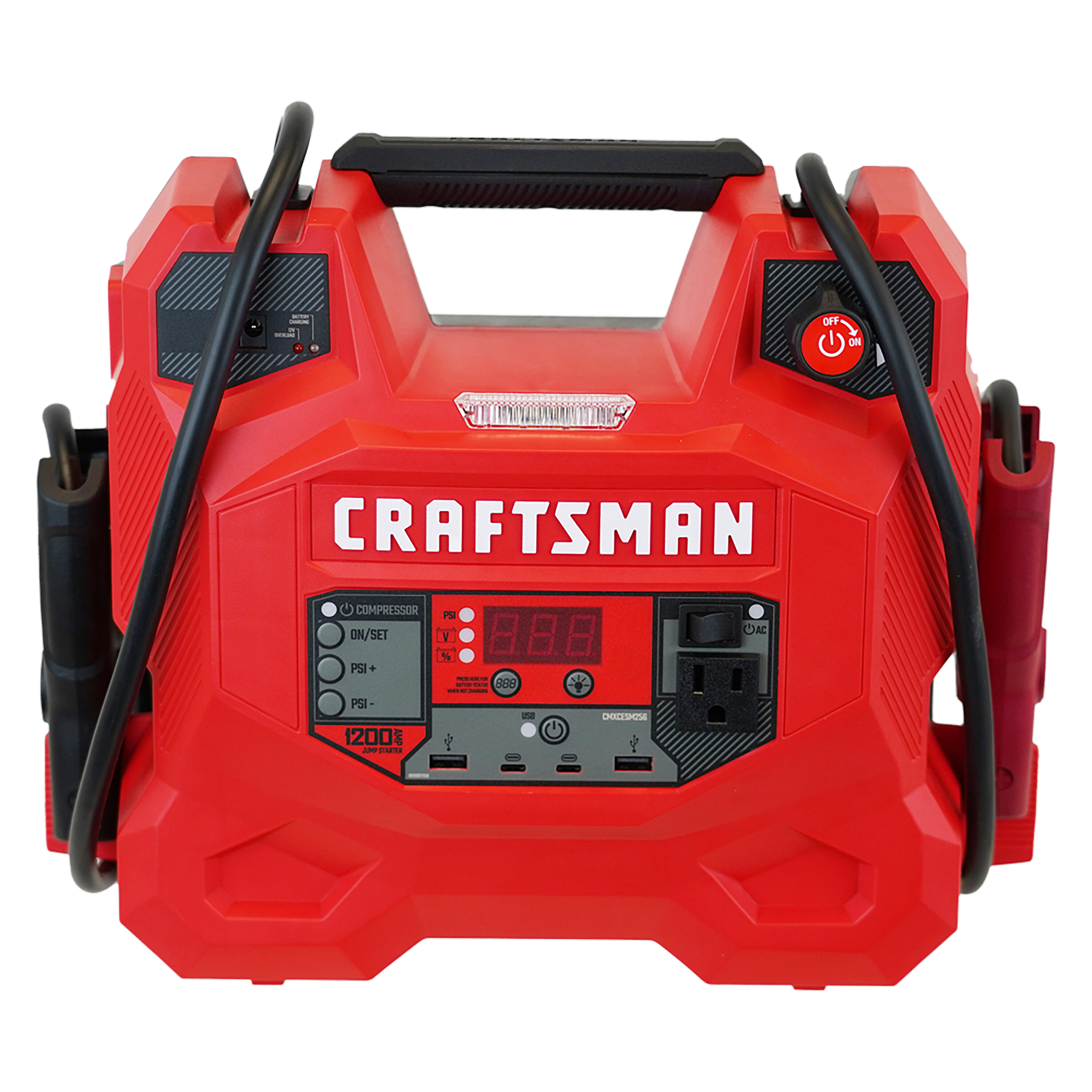 Arrancador de Batería Portátil de Coche de 1200 amperios y 12 voltios con Pantalla Digital - Modelo CMXCESM256 de CRAFTSMAN