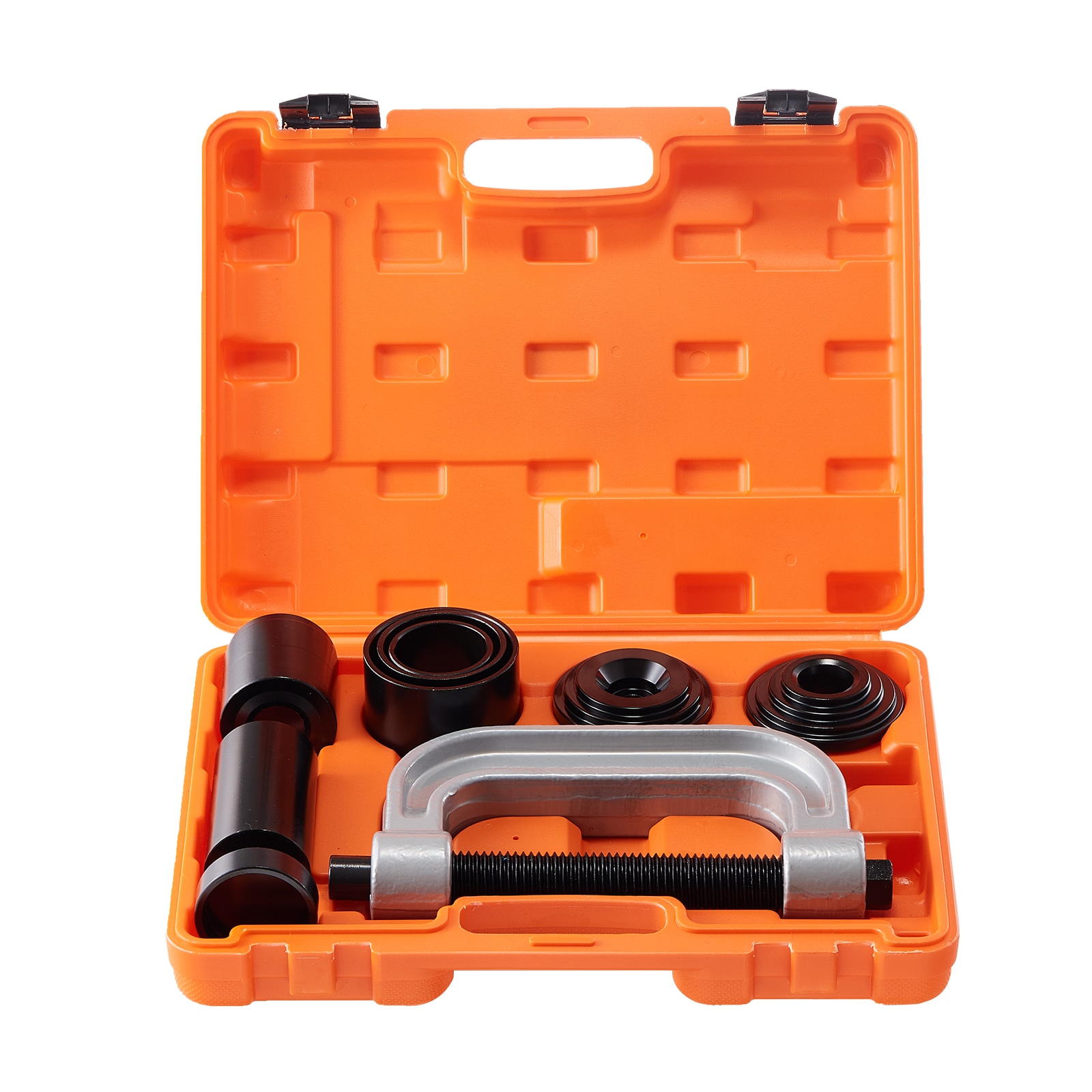Kit de prensa de junta de rótula VEVOR, 10 piezas herramienta kit, herramientas de instalación y remoción de junta de rótula en forma de C, para la mayoría de los autos de 2WD y 4WD, kit de reparación de juntas de rótula de servicio pesado para reparación automotriz