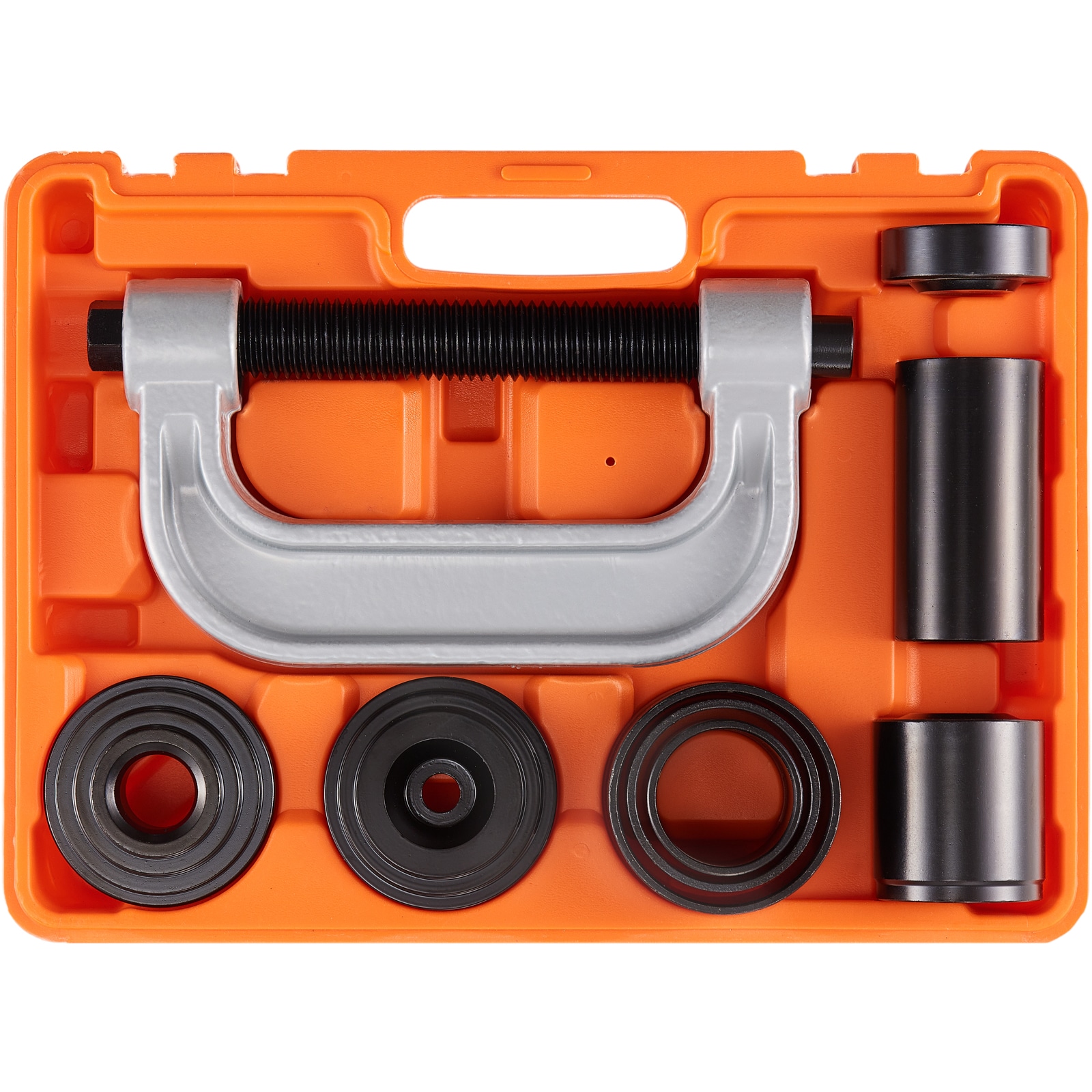 Kit de prensa de junta de rótula VEVOR, 10 piezas herramienta kit, herramientas de instalación y remoción de junta de rótula en forma de C, para la mayoría de los autos de 2WD y 4WD, kit de reparación de juntas de rótula de servicio pesado para reparación automotriz