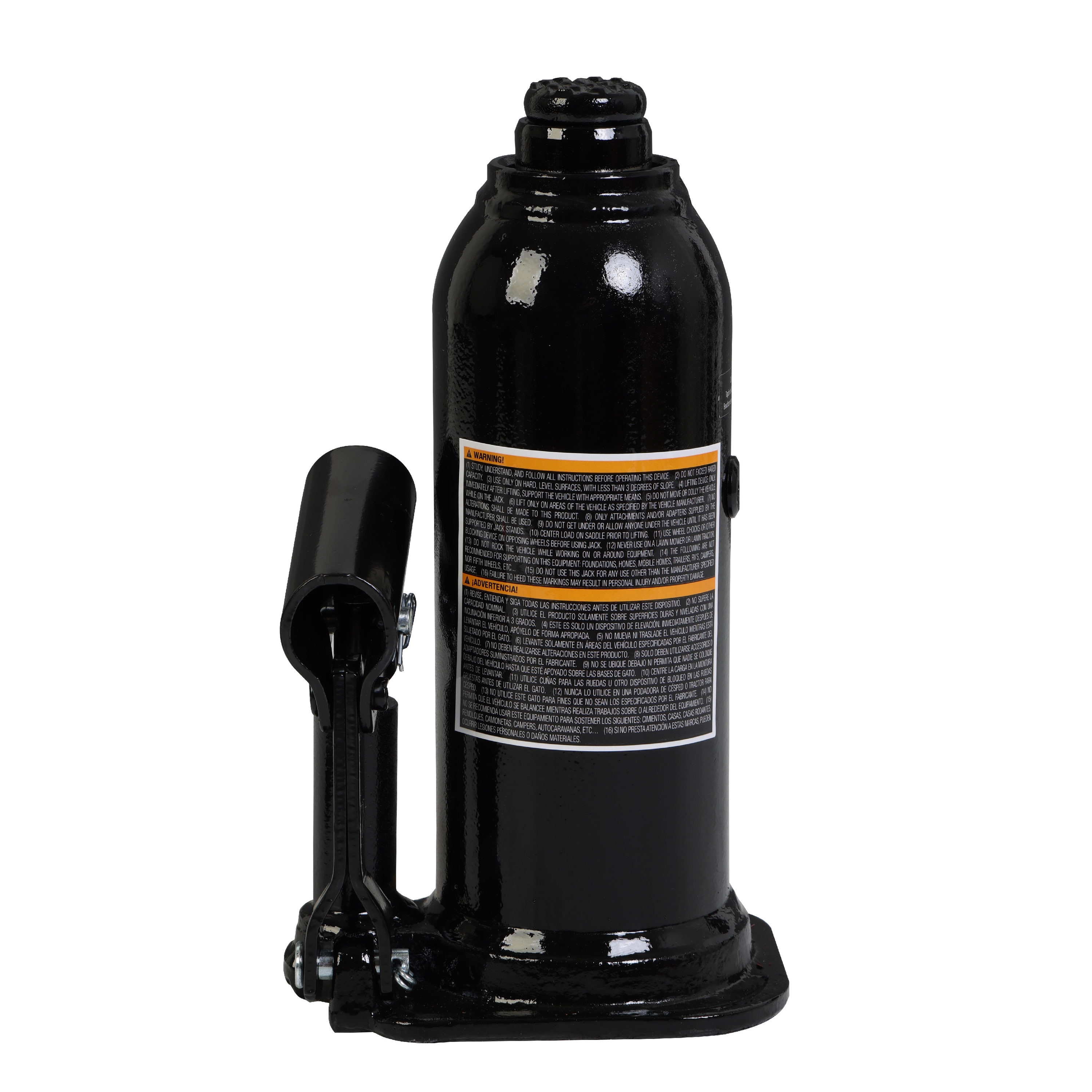 Gato hidráulico de botella de acero negro de 6 toneladas Torin TH90604XT