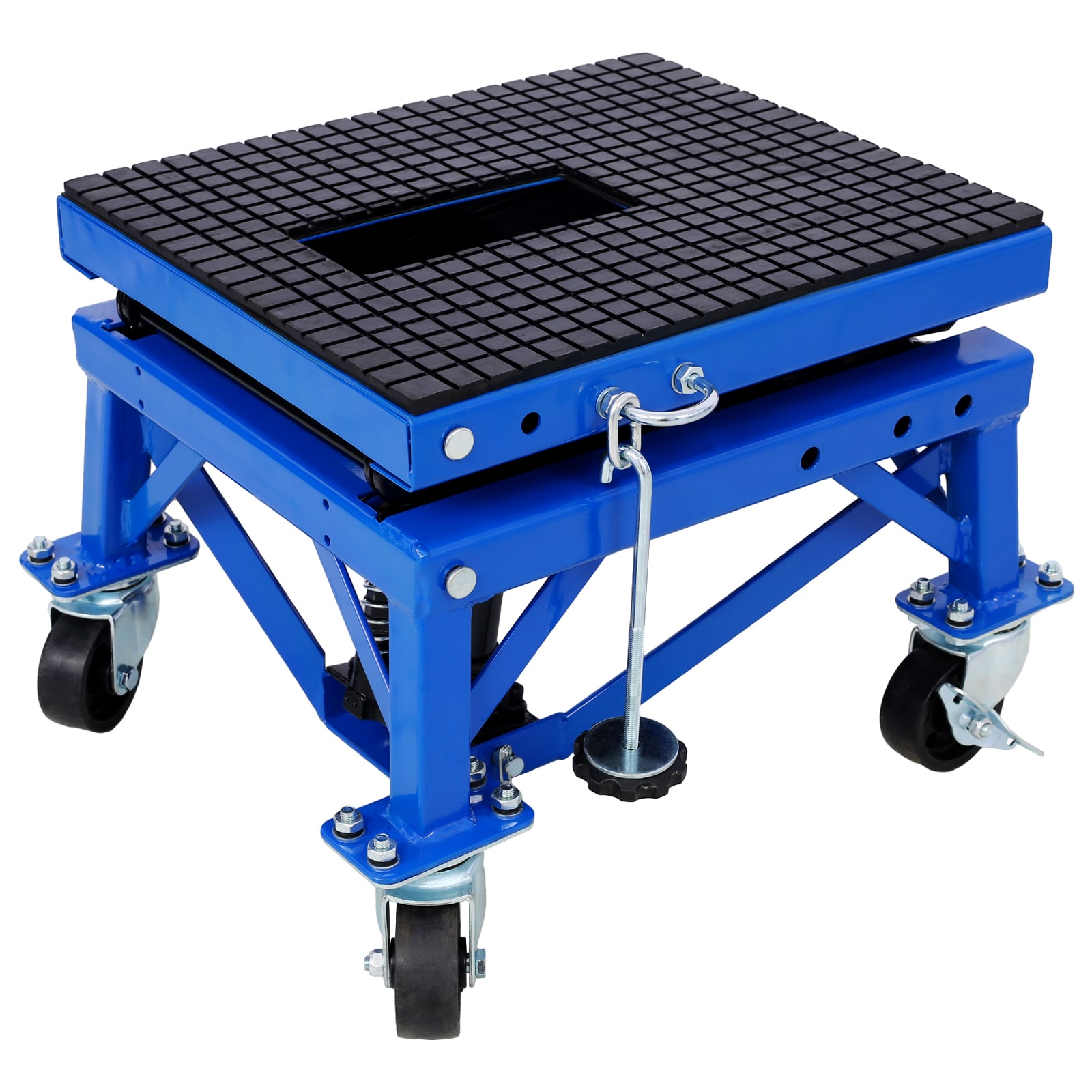 Gato hidráulico de tijera de acero azul de 0.13 toneladas Maocao Hoom FZ-77207