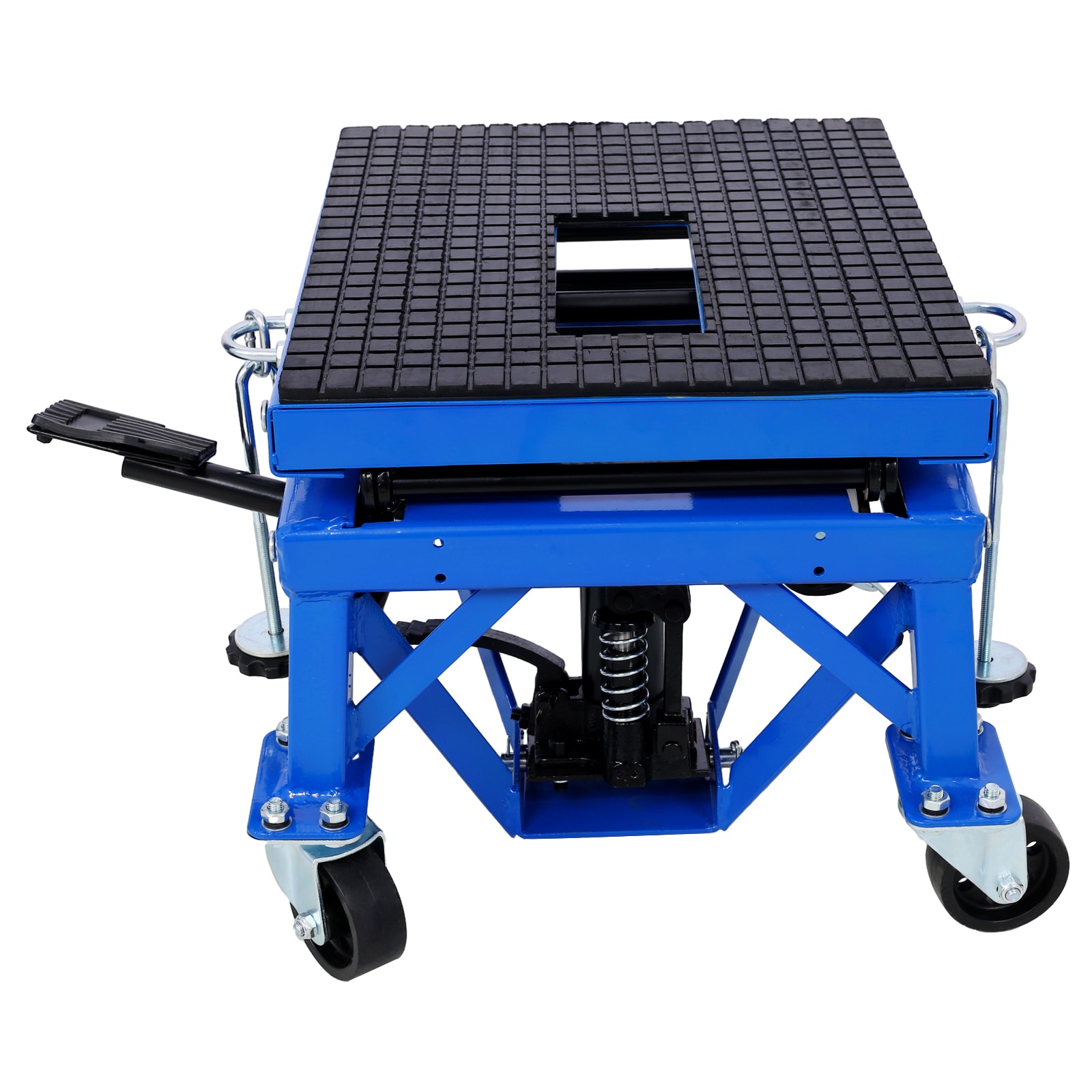 Gato hidráulico de tijera de acero azul de 0.13 toneladas Maocao Hoom FZ-77207
