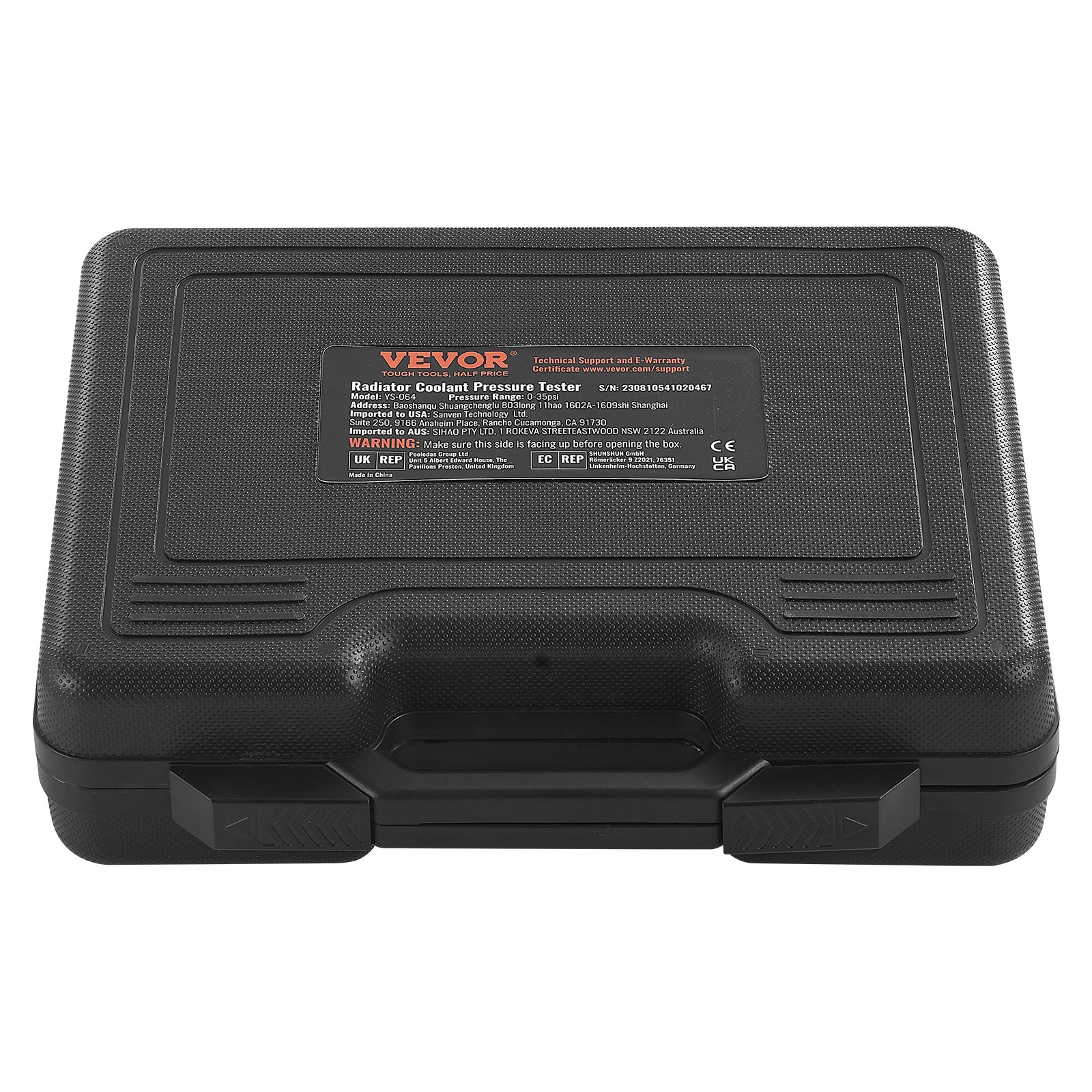 Kit de Prueba de Presión del Radiador Universal de 14 Piezas, Kit de Prueba de Presión de Refrigerante con Bomba Manual y Adaptadores de Tapa de Prueba de Acero Codificados por Color, con Caja de Herramientas, Para Sistemas de Enfriamiento de Coches, Motocicletas y Camiones.