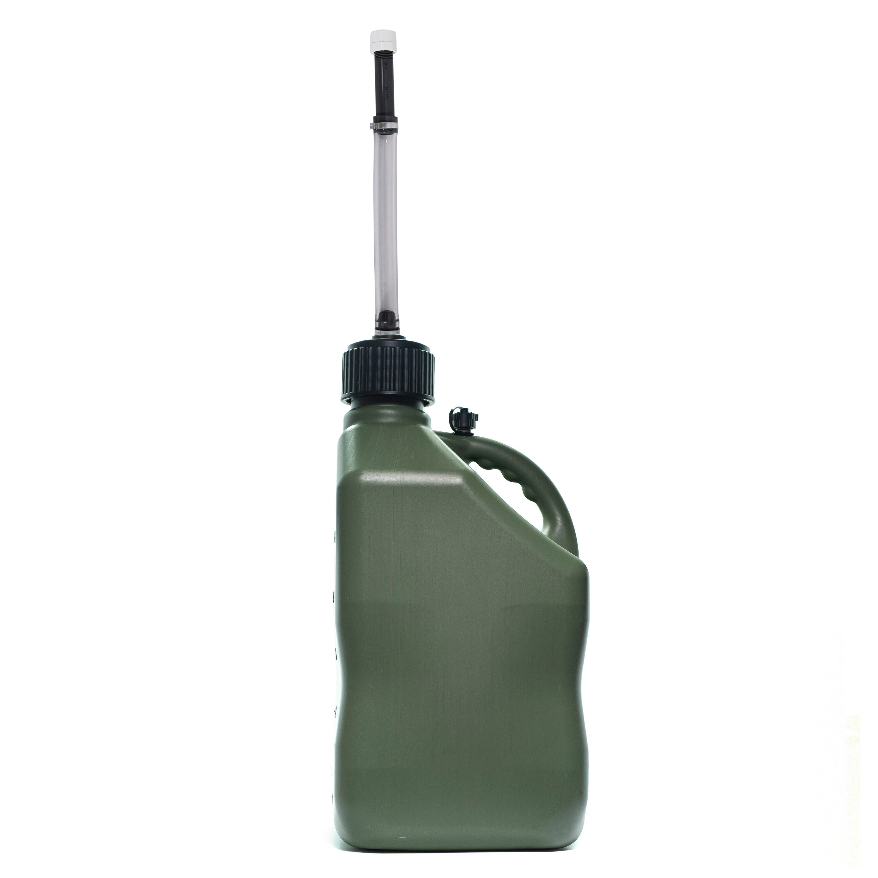 Bidón de utilidad para competición con diseño de camuflaje de 5.5 galones VP Racing Fuels con manguera de lujo 3846-CA