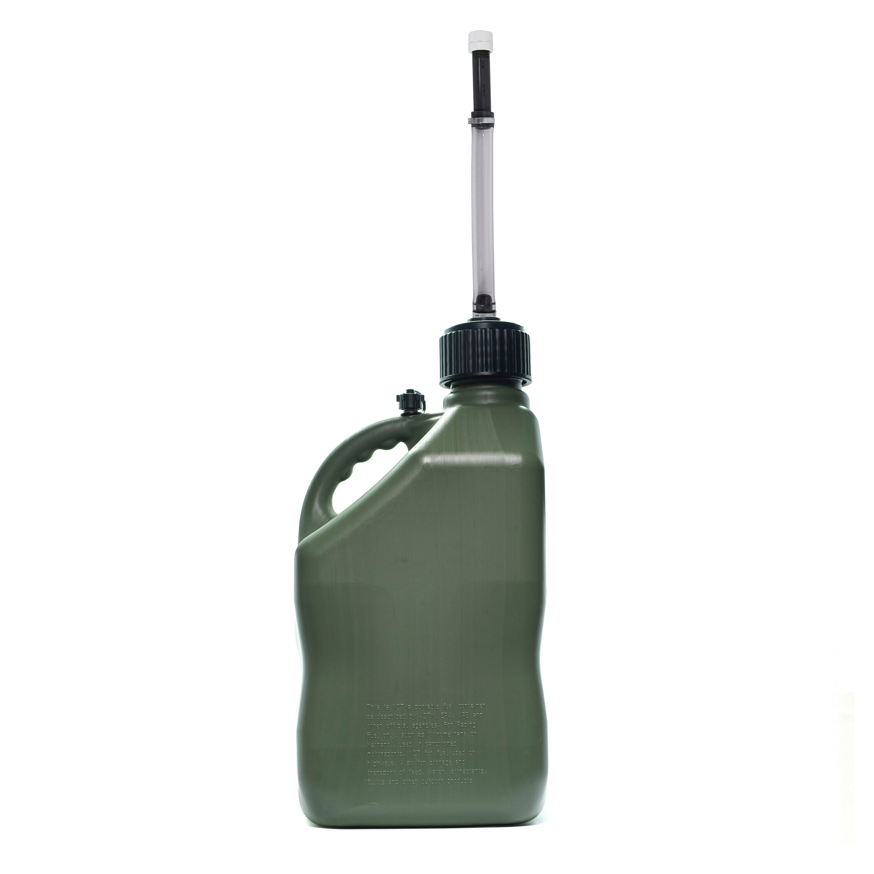 Bidón de utilidad para competición con diseño de camuflaje de 5.5 galones VP Racing Fuels con manguera de lujo 3846-CA