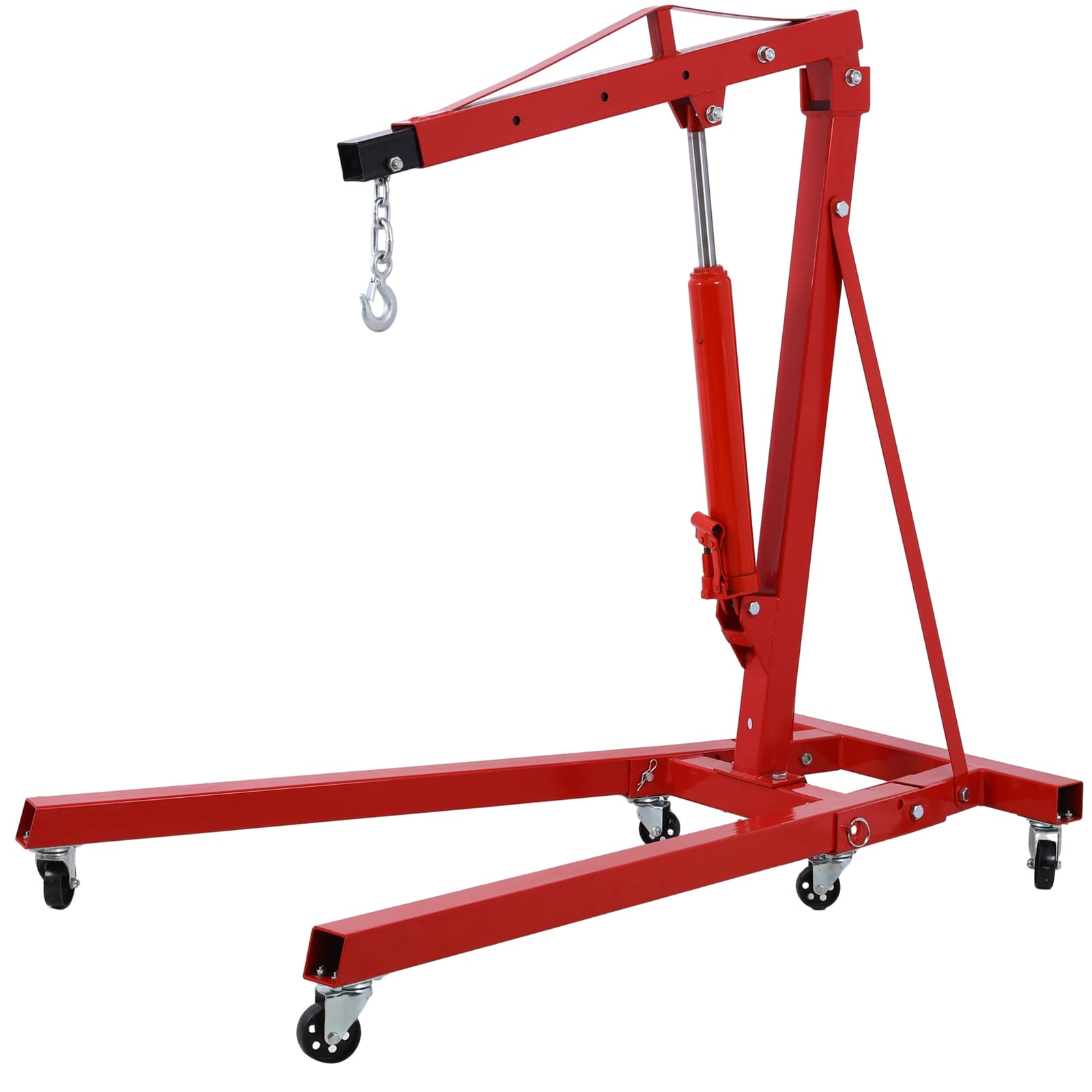 Grúa levanta motores plegable de 2 toneladas Maocao Hoom, elevador de taller con ruedas de hierro fundido, resistente, de acero pesado FZW465S00029