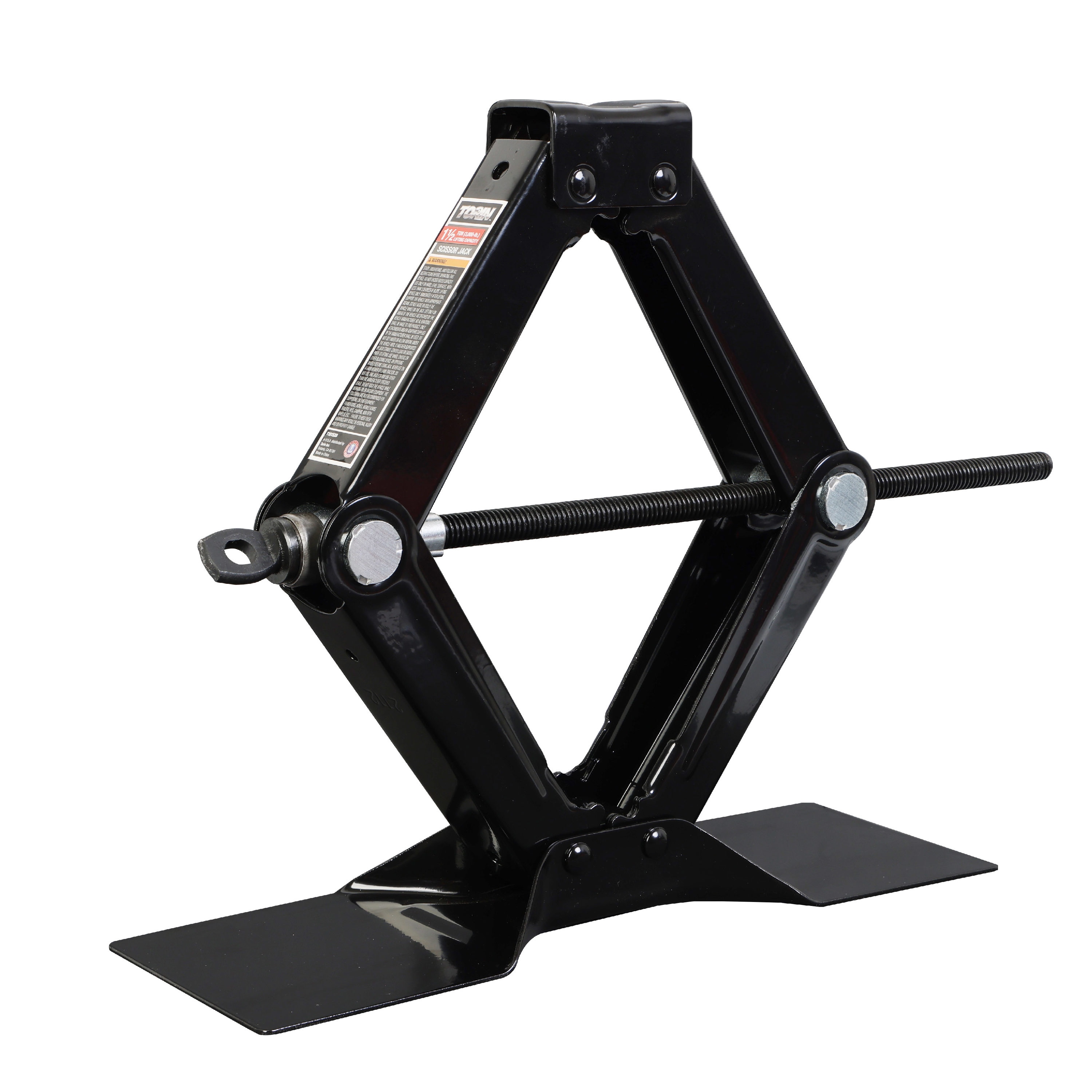 Gato hidráulico de tijera de acero Torin Black de 1.5 toneladas T10152D