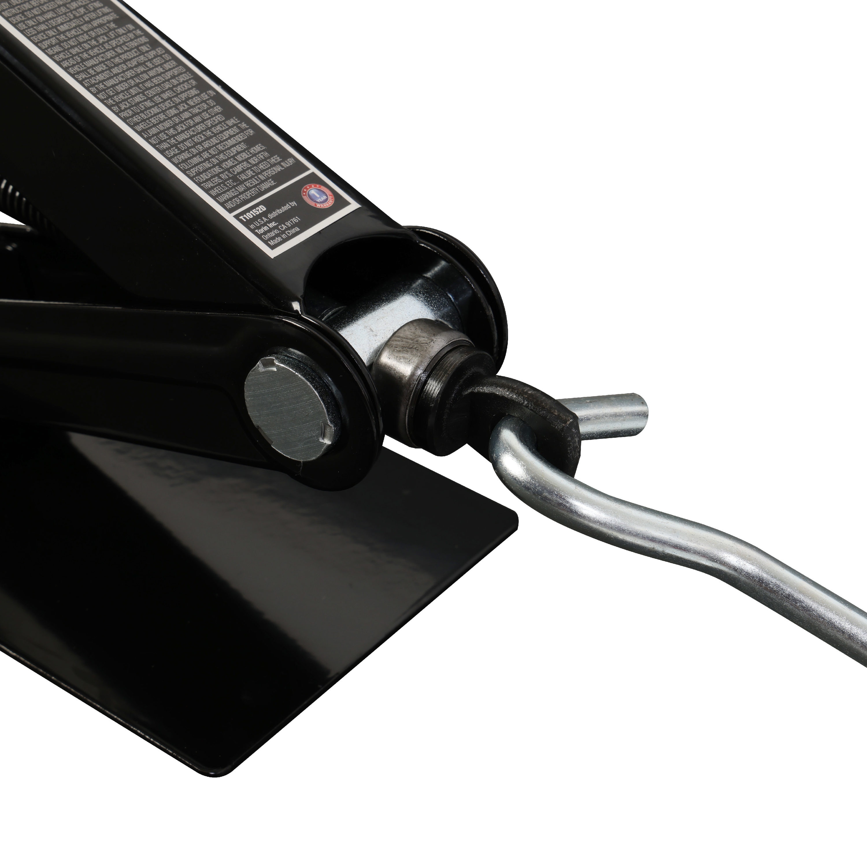 Gato hidráulico de tijera de acero Torin Black de 1.5 toneladas T10152D