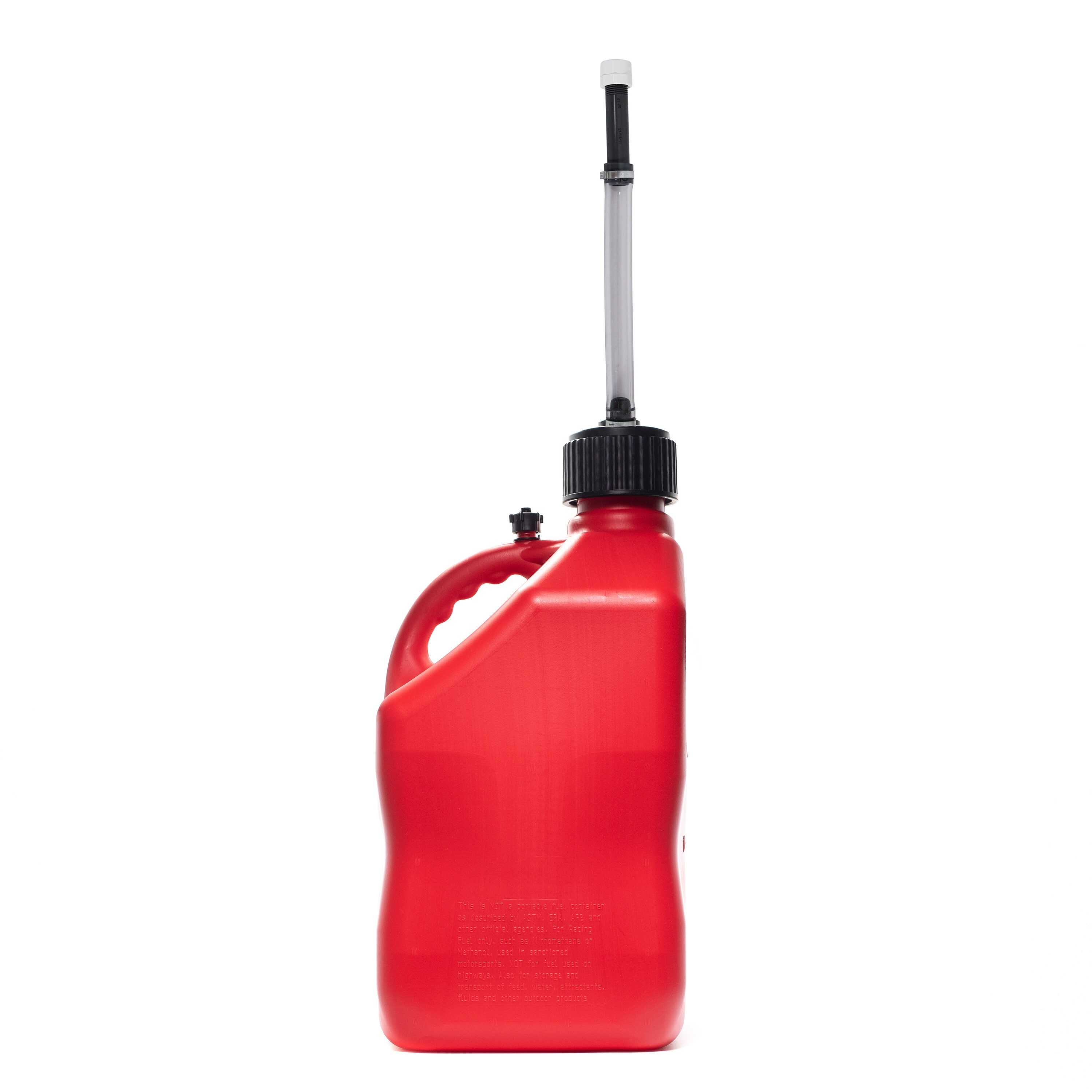 Bidón de utilidad VP Racing Fuels Rojo de 5.5 galones con manguera de lujo para motorsport