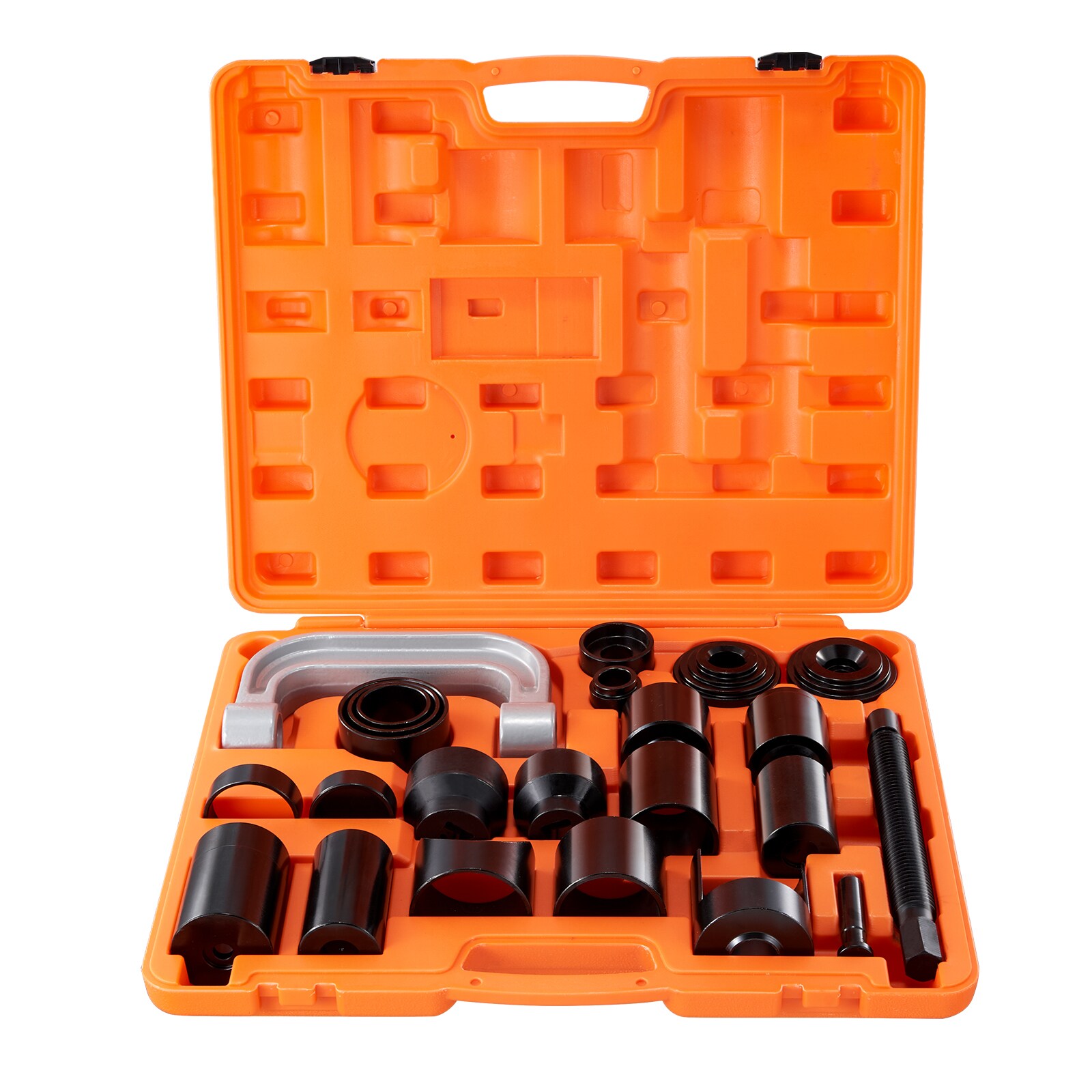 Kit de prensa de rótulas VEVOR, 23 piezas, juego de herramientas, Herramientas para quitar e instalar rótulas en forma de C, para la mayoría de autos 2WD y 4WD, Kit de reparación de rótulas resistente para reparación de automóviles