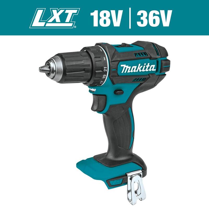 Herramienta Taladro-Atornillador Inalámbrico de Litio-Ion 18V LXT de 1/2 pulgada de Makita (Solo Herramienta) - XFD10Z