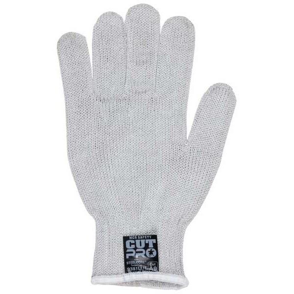 Guantes recubiertos resistentes al corte Mcr Safety, Nivel de corte A9, 7 ga., Blanco, XL (10) Izquierdo - 9381XLH
