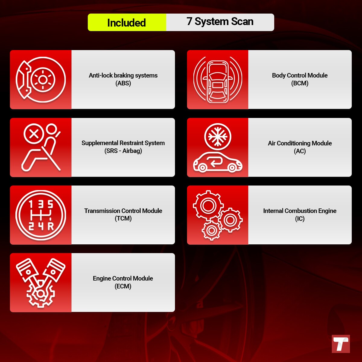 Tableta de Diagnóstico de Vehículos THINKCAR de 5 pulgadas con Escáner OBD2 SCAN PLUS S7 303020022