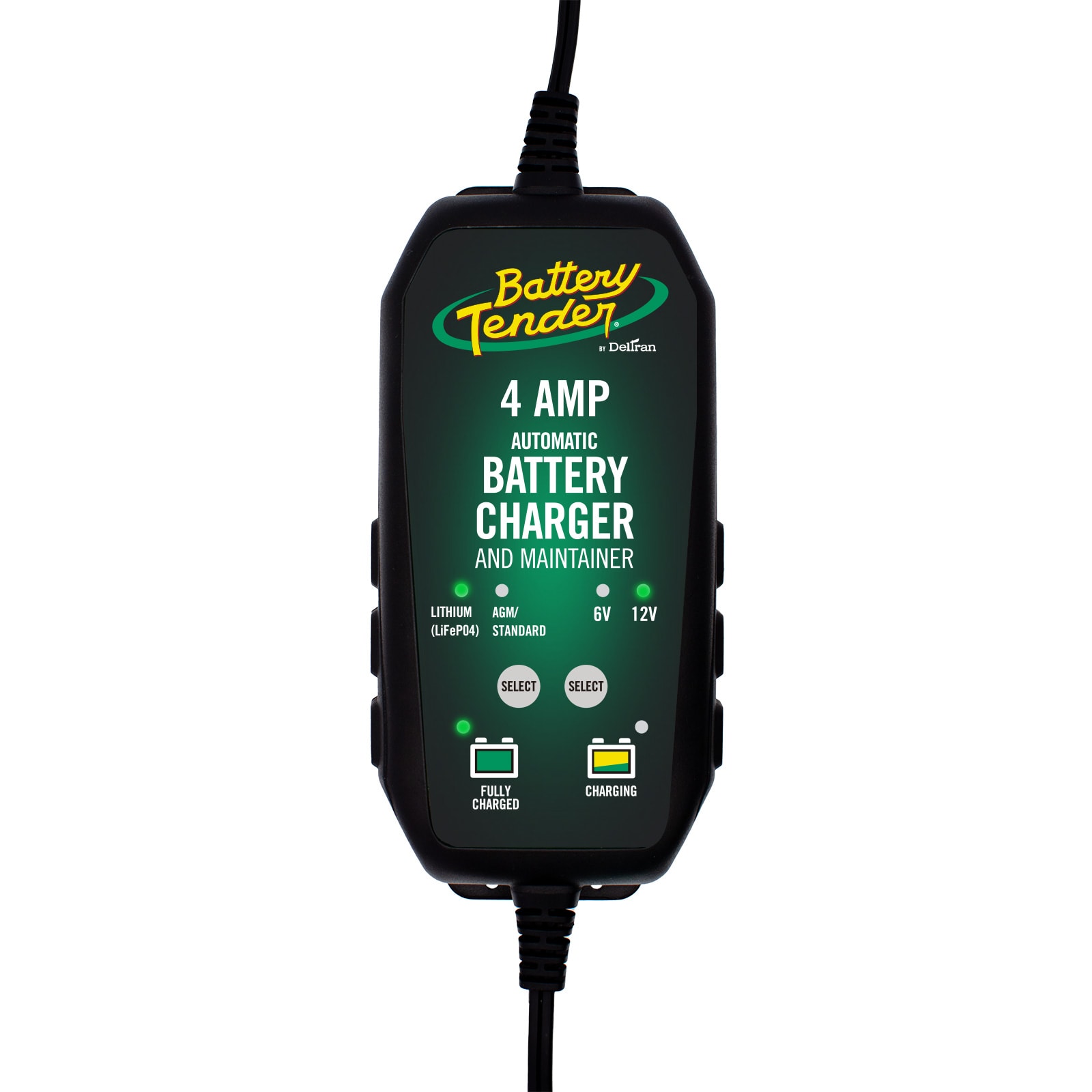 Cargador de batería para automóvil de 6/12 voltios de 4 amperios con Battery Tender