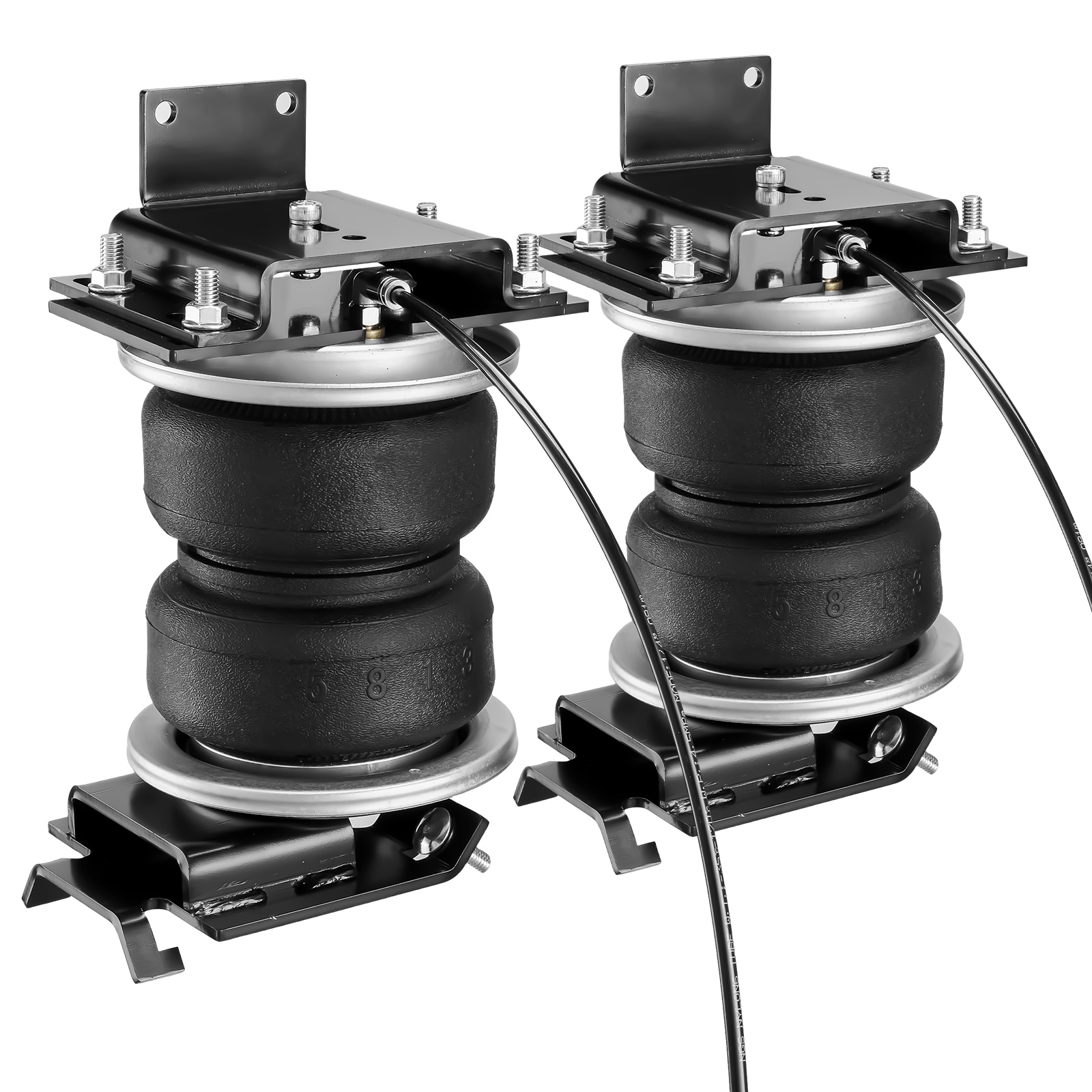 Kit de suspensión de bolsa de aire VEVOR, Kit de bolsa de suspensión de resortes de aire compatible con Dodge Ram 1500 de 2011 a 2018, Dodge Ram 1500 Classic de 2019 a 2021, 5000 libras de carga, 5 a 100 PSI