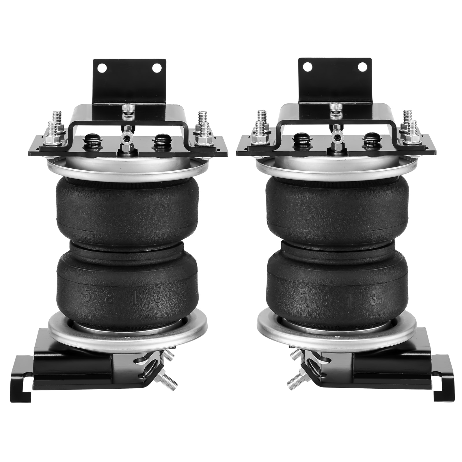 Kit de suspensión de bolsa de aire VEVOR, Kit de bolsa de suspensión de resortes de aire compatible con Dodge Ram 1500 de 2011 a 2018, Dodge Ram 1500 Classic de 2019 a 2021, 5000 libras de carga, 5 a 100 PSI