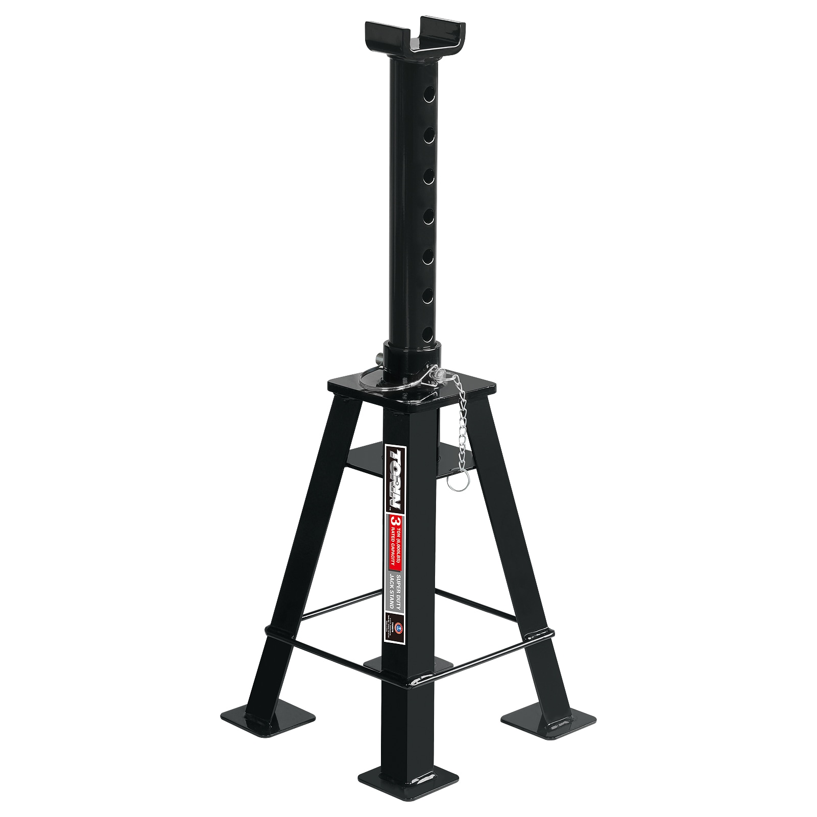 Soporte gato de acero manual Torin Black de 3 toneladas T43007H.
