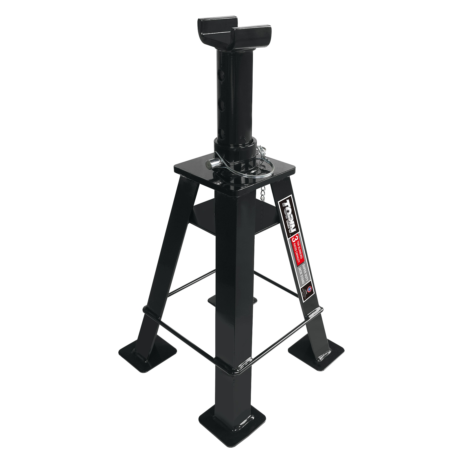 Soporte gato de acero manual Torin Black de 3 toneladas T43007H.