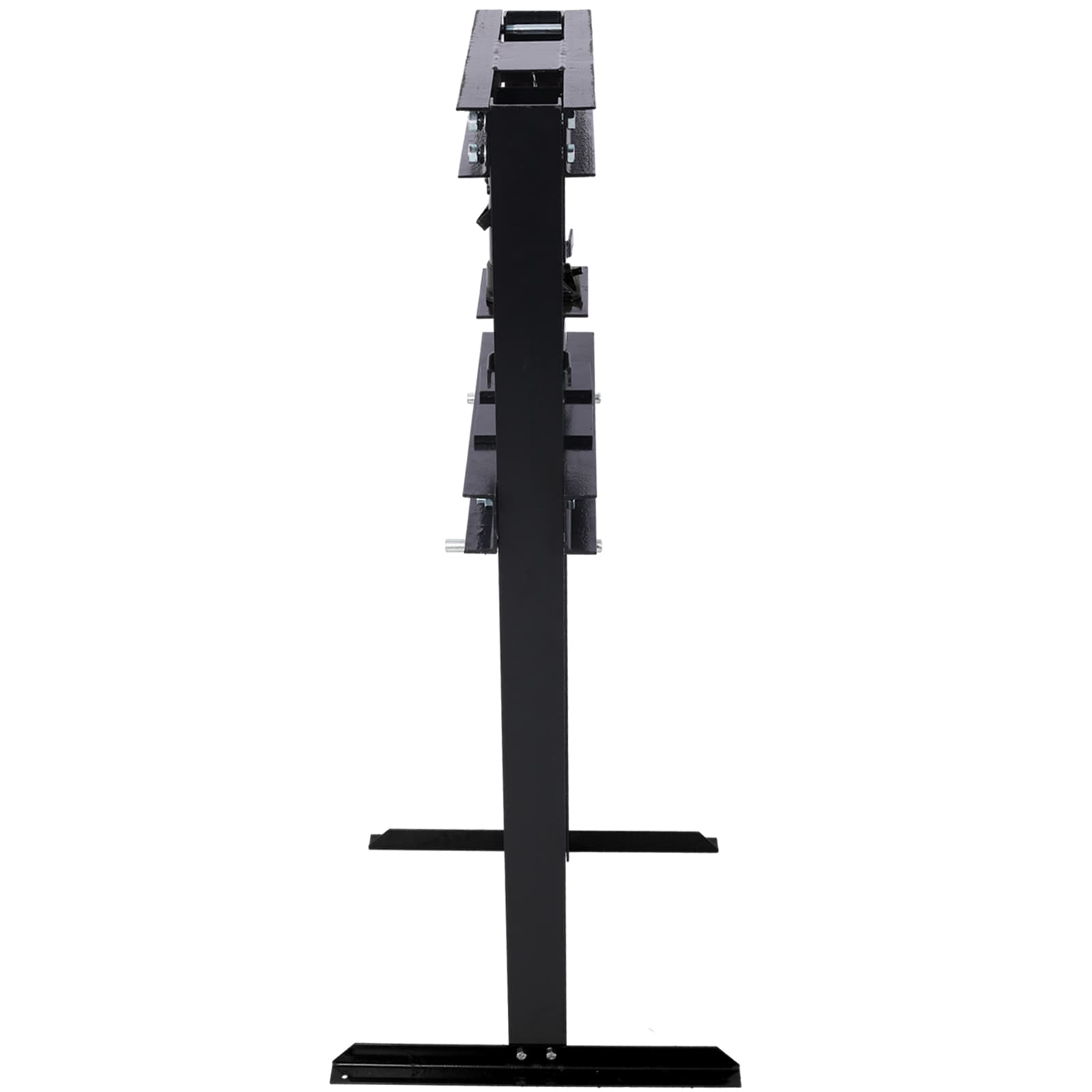 Prensa Hidráulica de Montaje en el Piso de 12 toneladas de Capacidad Maocao Hoom con Placas de Presión, Prensa de Piso de Garaje en Forma de H, Altura de Mesa de Trabajo Ajustable, Negro FZ-66968