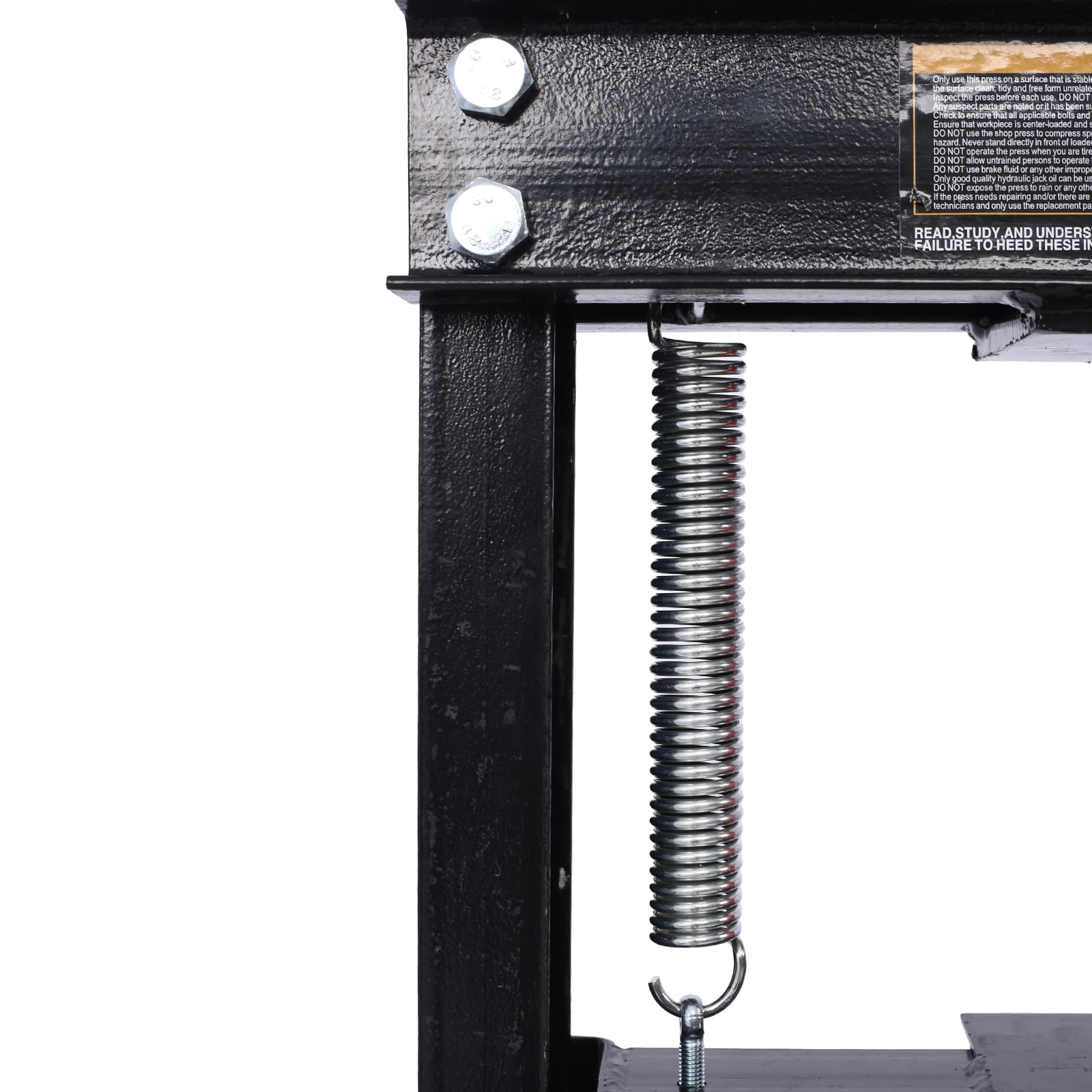 Prensa Hidráulica de Montaje en el Piso de 12 toneladas de Capacidad Maocao Hoom con Placas de Presión, Prensa de Piso de Garaje en Forma de H, Altura de Mesa de Trabajo Ajustable, Negro FZ-66968