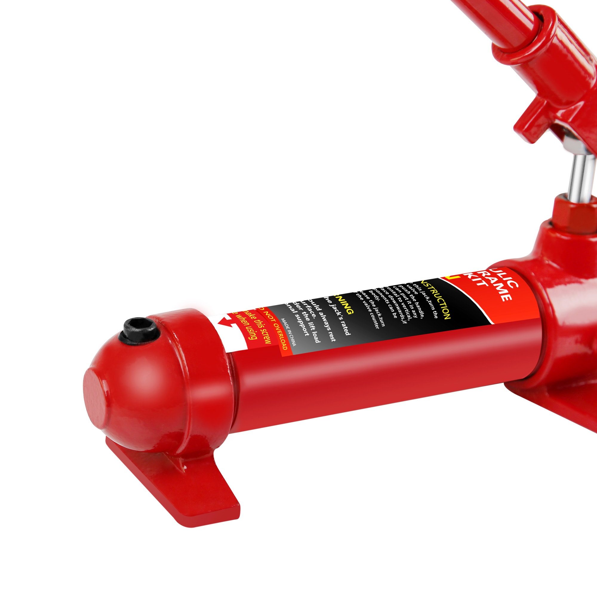 Gato Hidráulico Portátil de Acero Rojo de 4 Toneladas Gaierptone