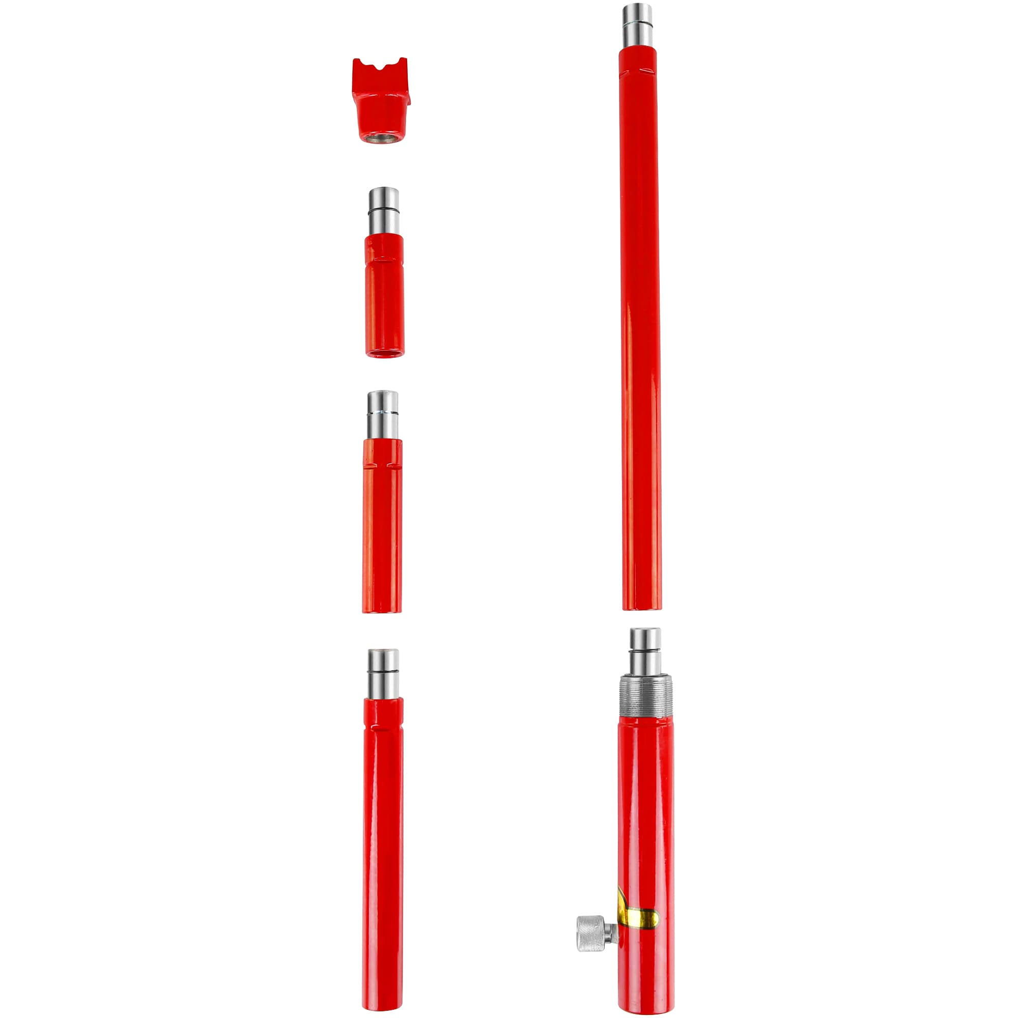 Gato Hidráulico Portátil de Acero Rojo de 4 Toneladas Gaierptone