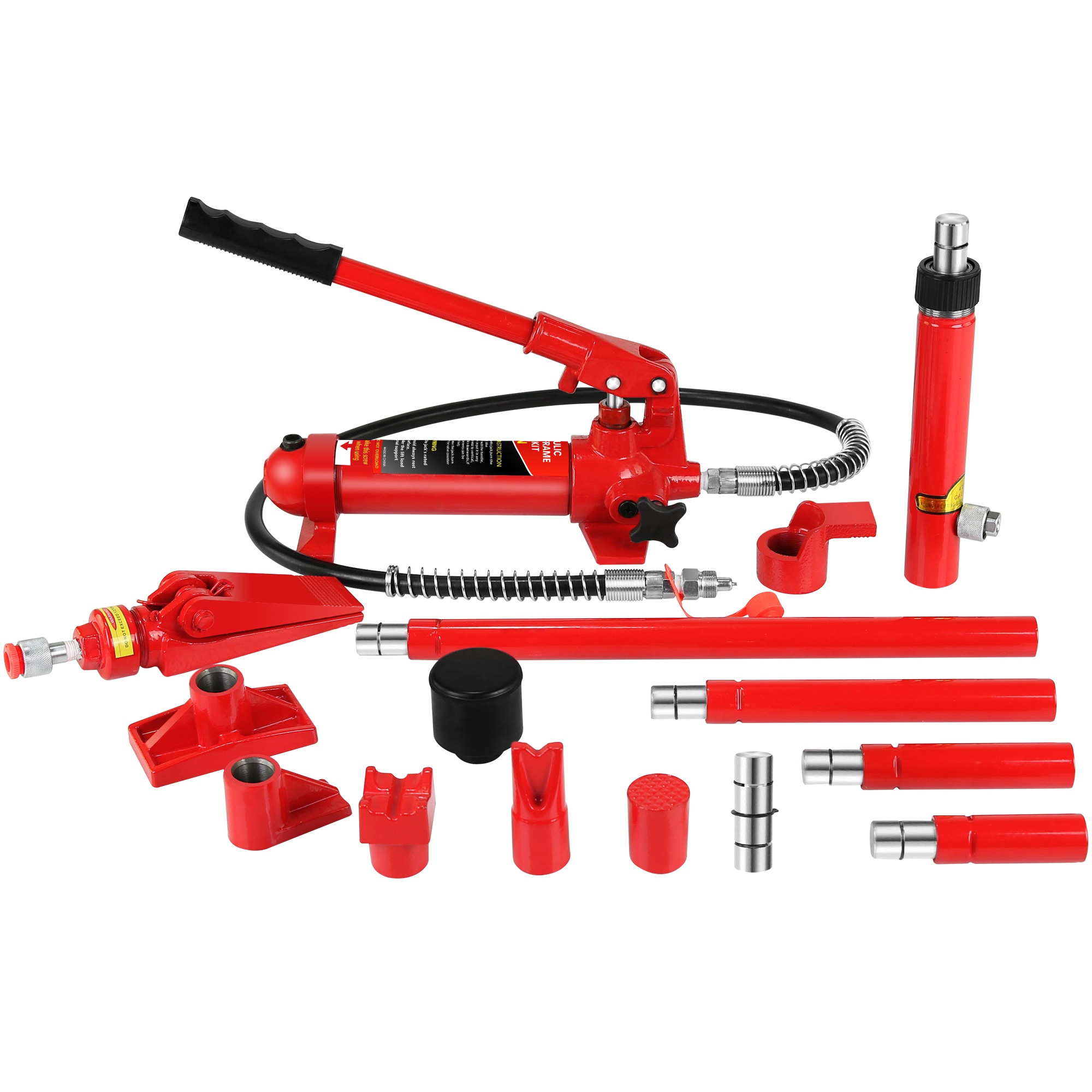 Gato Hidráulico Portátil de Acero Rojo de 4 Toneladas Gaierptone