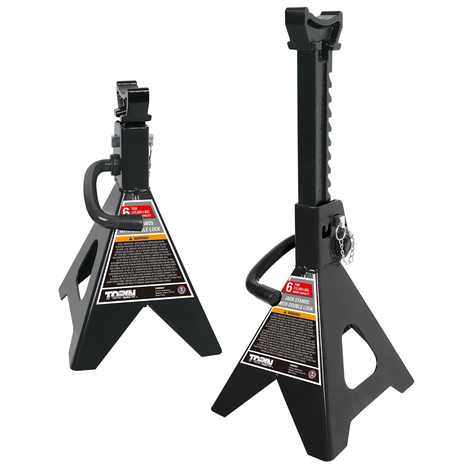 Torin Negro Soporte de Gato Manual de Acero 6 Toneladas T46206AT