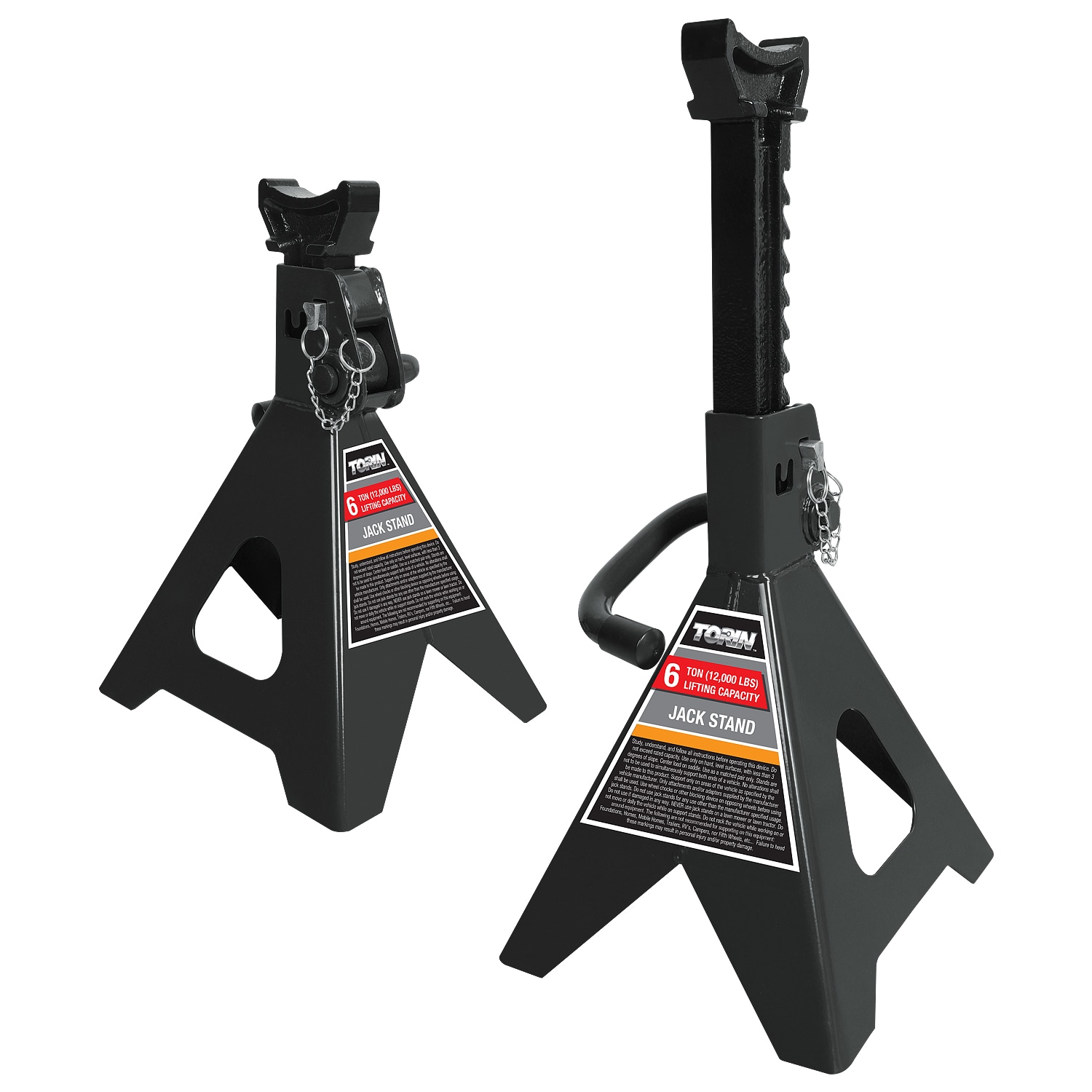Torin Negro Soporte de Gato Manual de Acero 6 Toneladas T46206AT