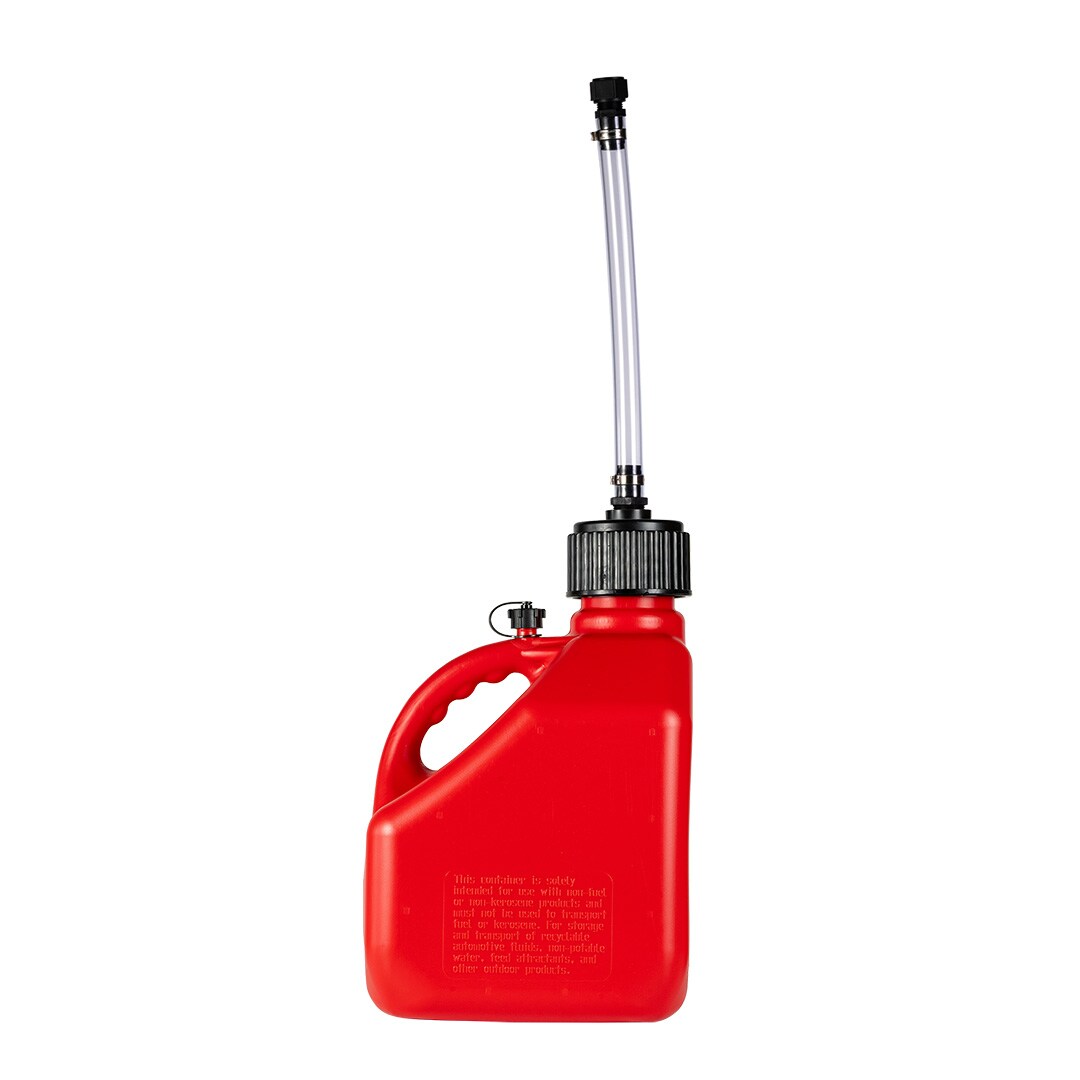Contenedor utilitario con manguera de lujo de 3 galones VP Racing Fuels Rojo para deportes de motor 4163-CA