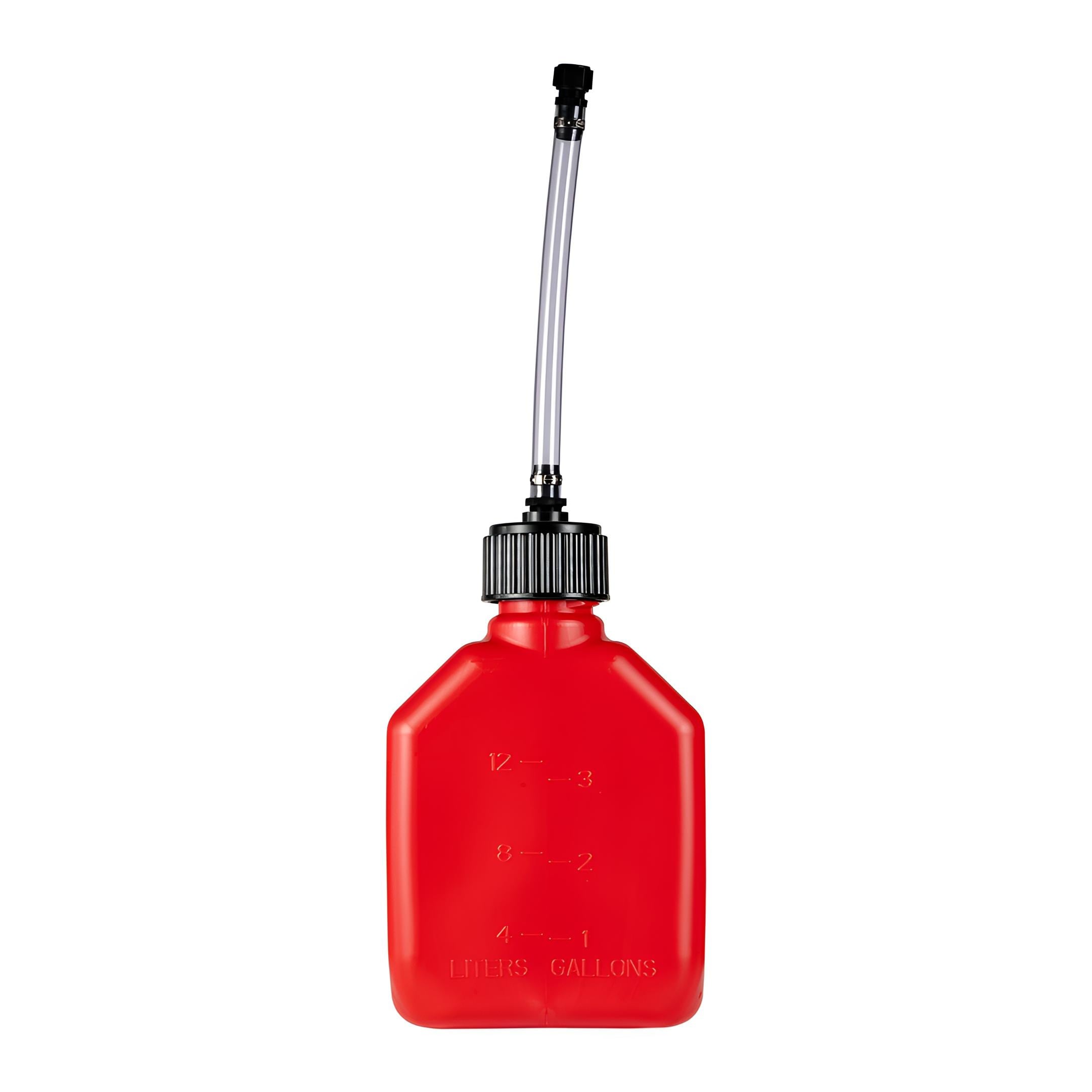 Contenedor utilitario con manguera de lujo de 3 galones VP Racing Fuels Rojo para deportes de motor 4163-CA