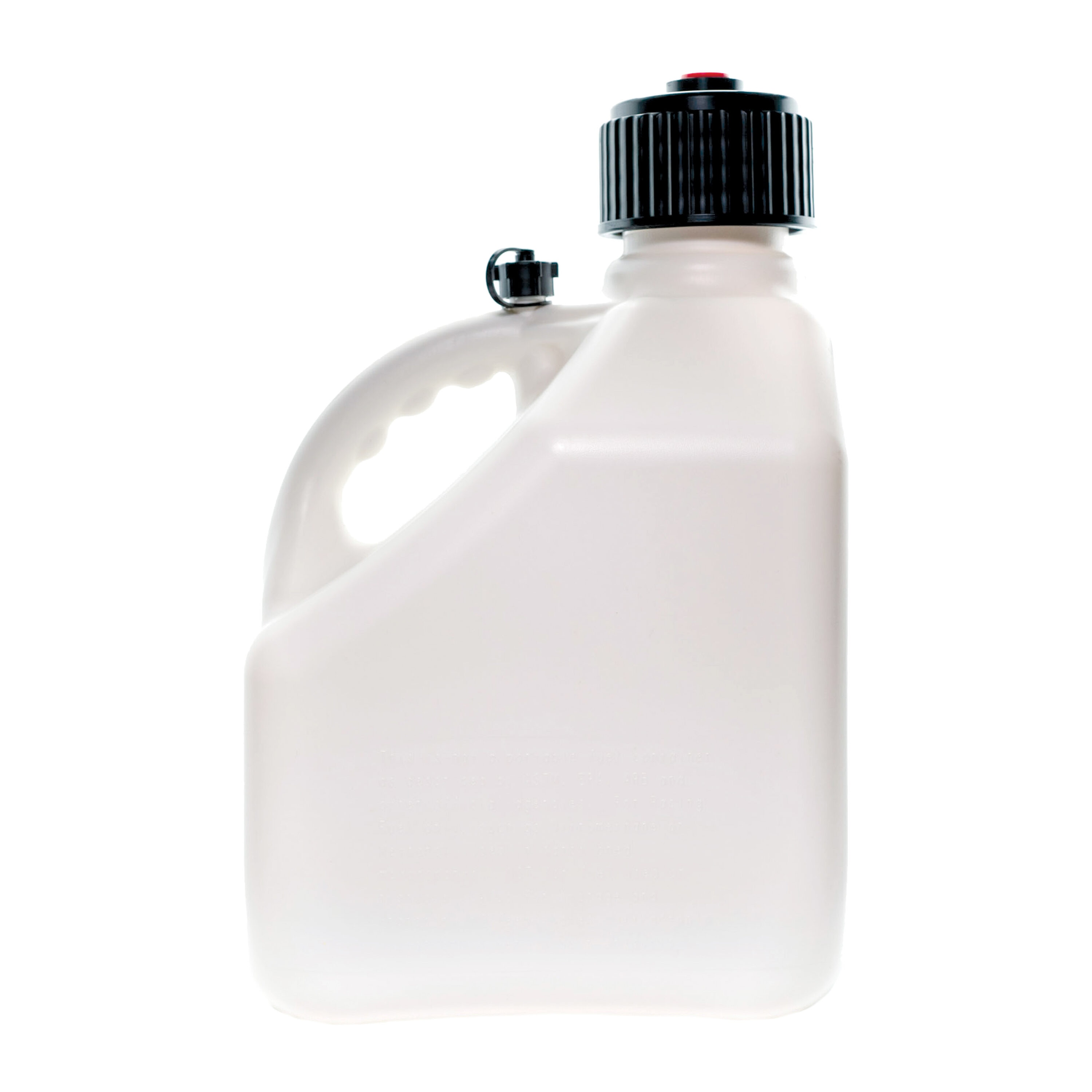 Bidón utilitario de 3 galones en blanco de VP Racing Fuels con manguera de lujo 4173-CA