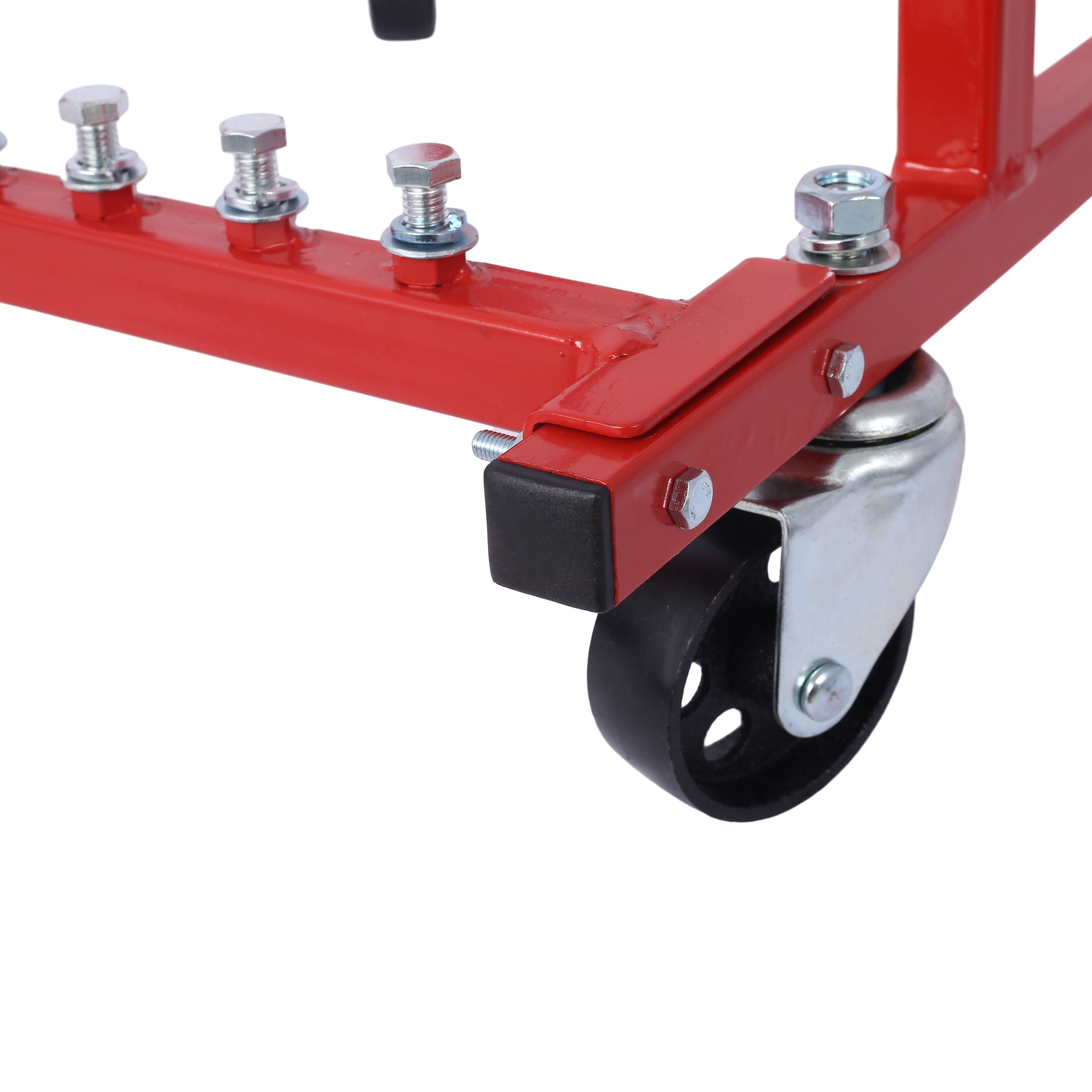 Base de motor Kahomvis con ruedas para motores Chevrolet de bloque pequeño y bloque grande, recubrimiento de polvo, construcción de acero resistente de 3 pulgadas, capacidad de 1000 libras, hardware de almacenamiento incluido, ensamblaje fácil GH-QP214-335.