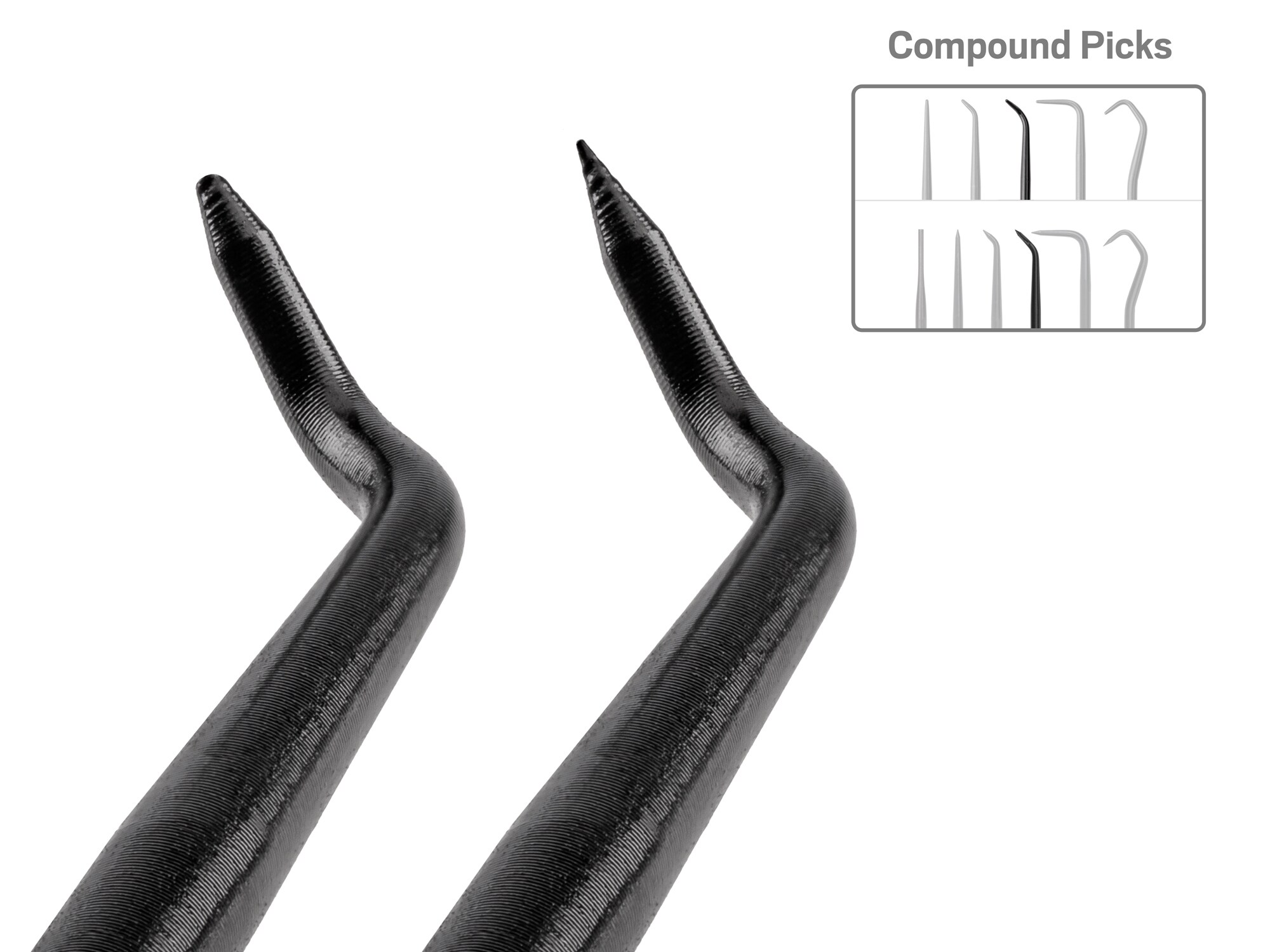 Set de Ganchos y Puntas Automotrices TEKTON de 19 Piezas (10 puntas afiladas y 9 puntas roma) PNH90002