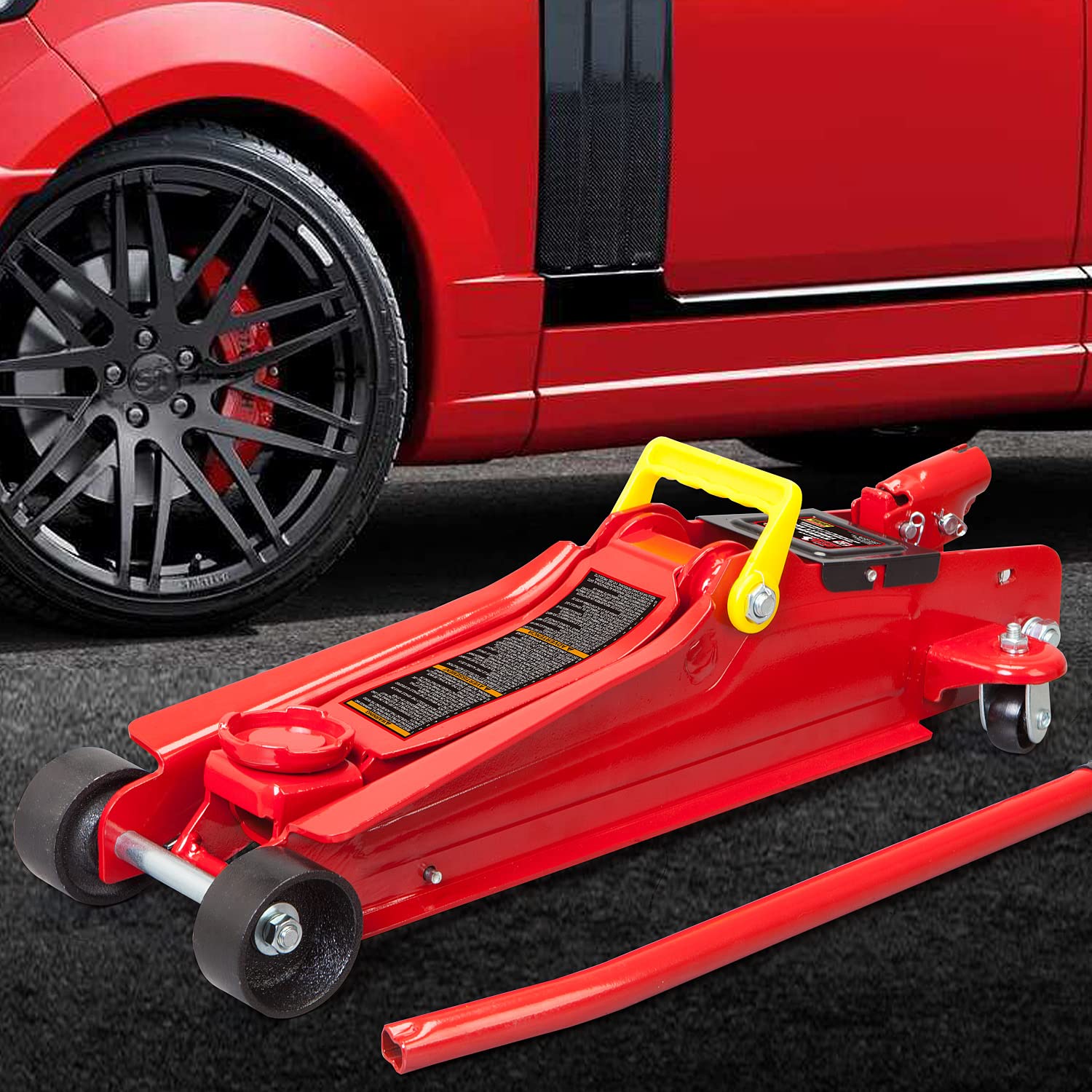 Gato hidráulico de tijera Torin Rojo de 2.5 toneladas - TORT825051R